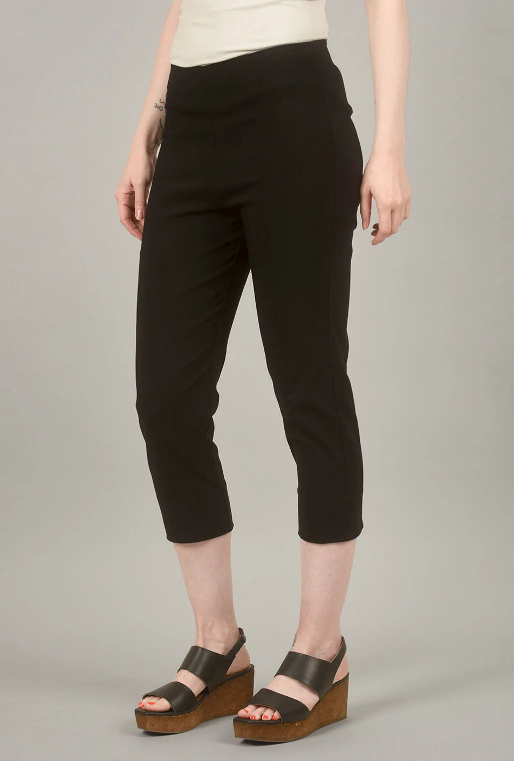 Easy Care Mindy Cropped Pant, Black