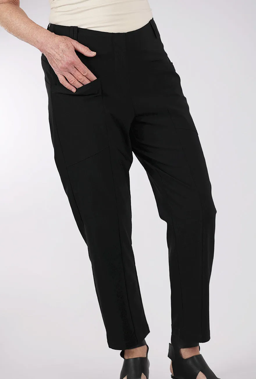Easy Care Power Stretch Slim Crop Pant, Black