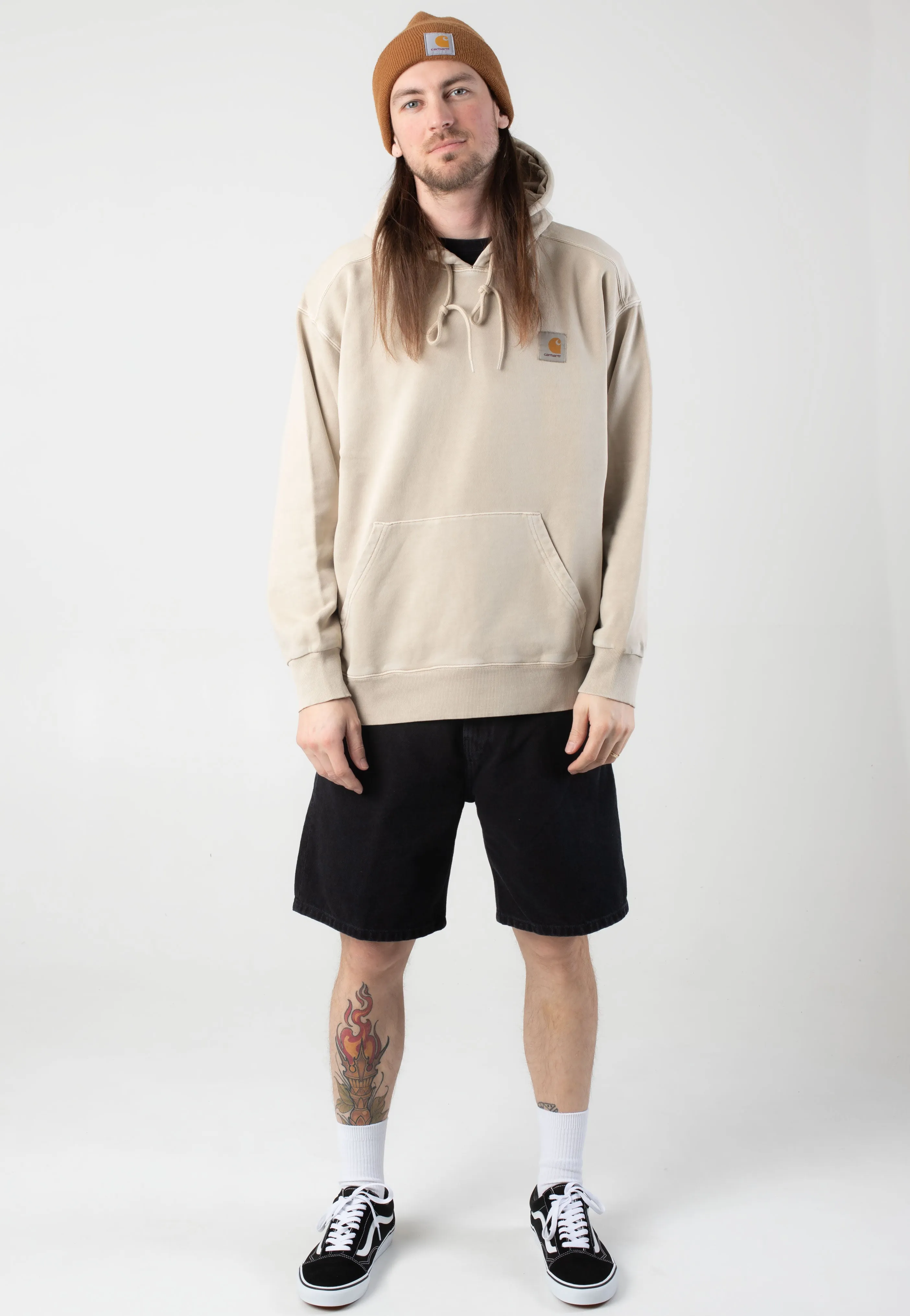 Carhartt WIP - Hooded Nelson Garment Dyed Fleur De Sel - Hoodie Urban Style Fashion Smart