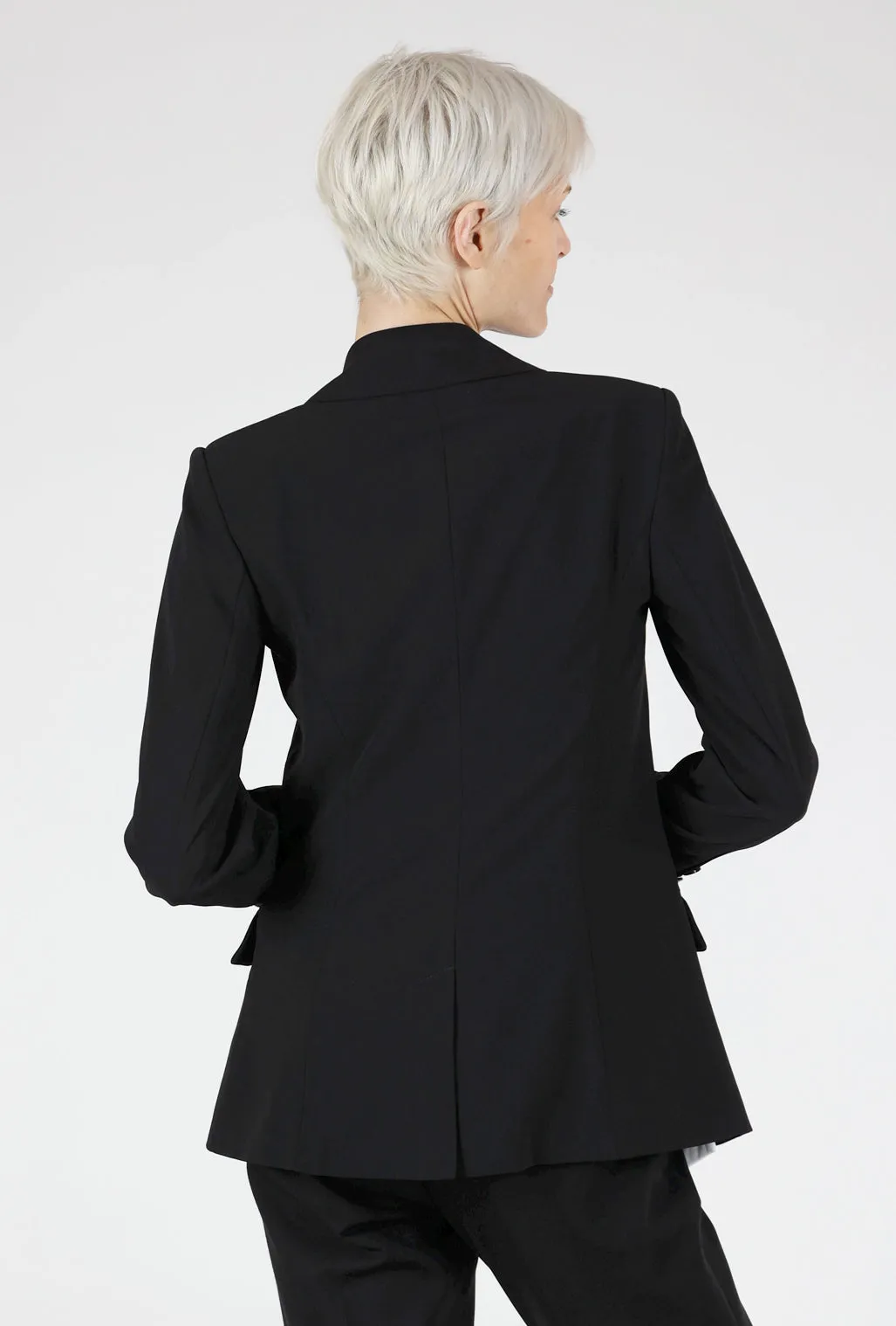 Easy Comfort Hannah Shirttail Jacket, Black