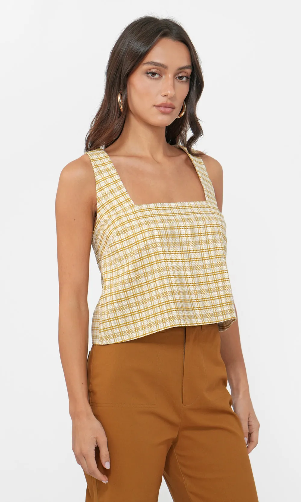 Easy Draping Joslyn Square Neck Top