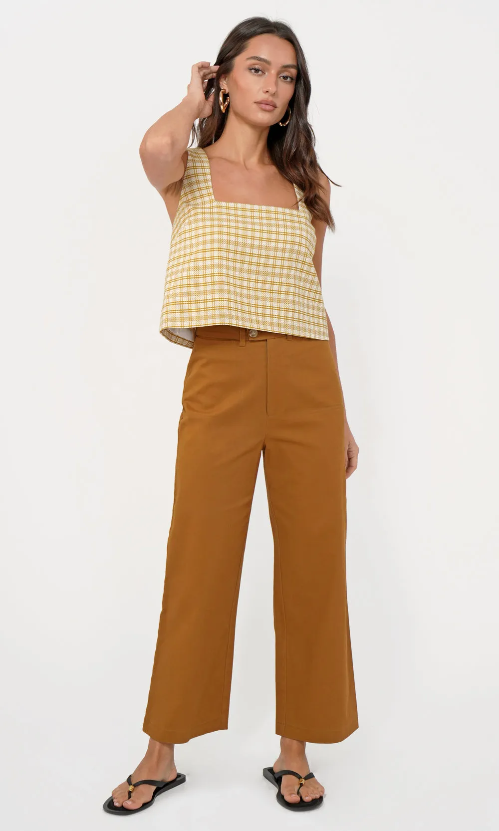 Easy Draping Joslyn Square Neck Top