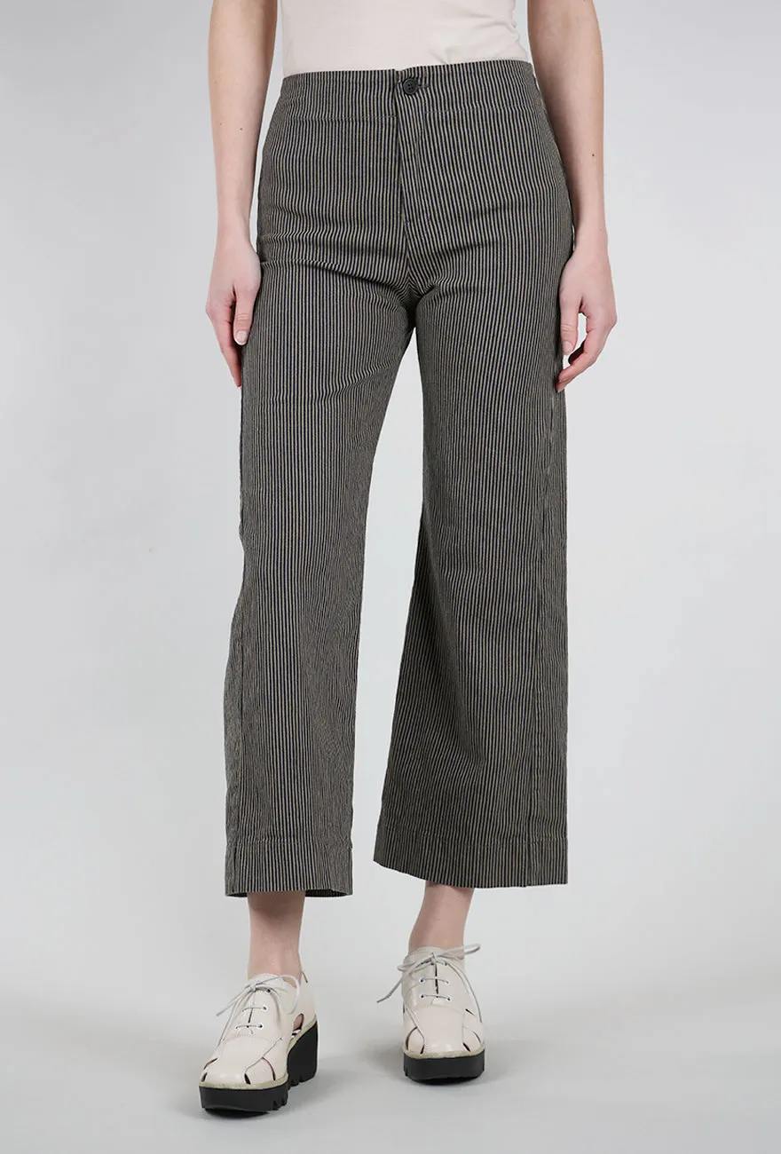 Low Maintenance Work Essential Railroad Knack Pant, Khaki Stripe