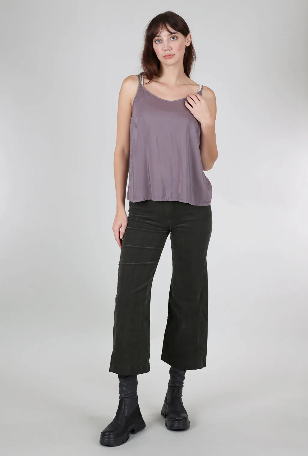 Easy - to - operate - simple Silk Camisole, Mauve