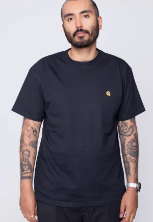 Carhartt WIP - Chase Dark Navy/Gold - T-Shirt Sports Apparel Feminine Appeal