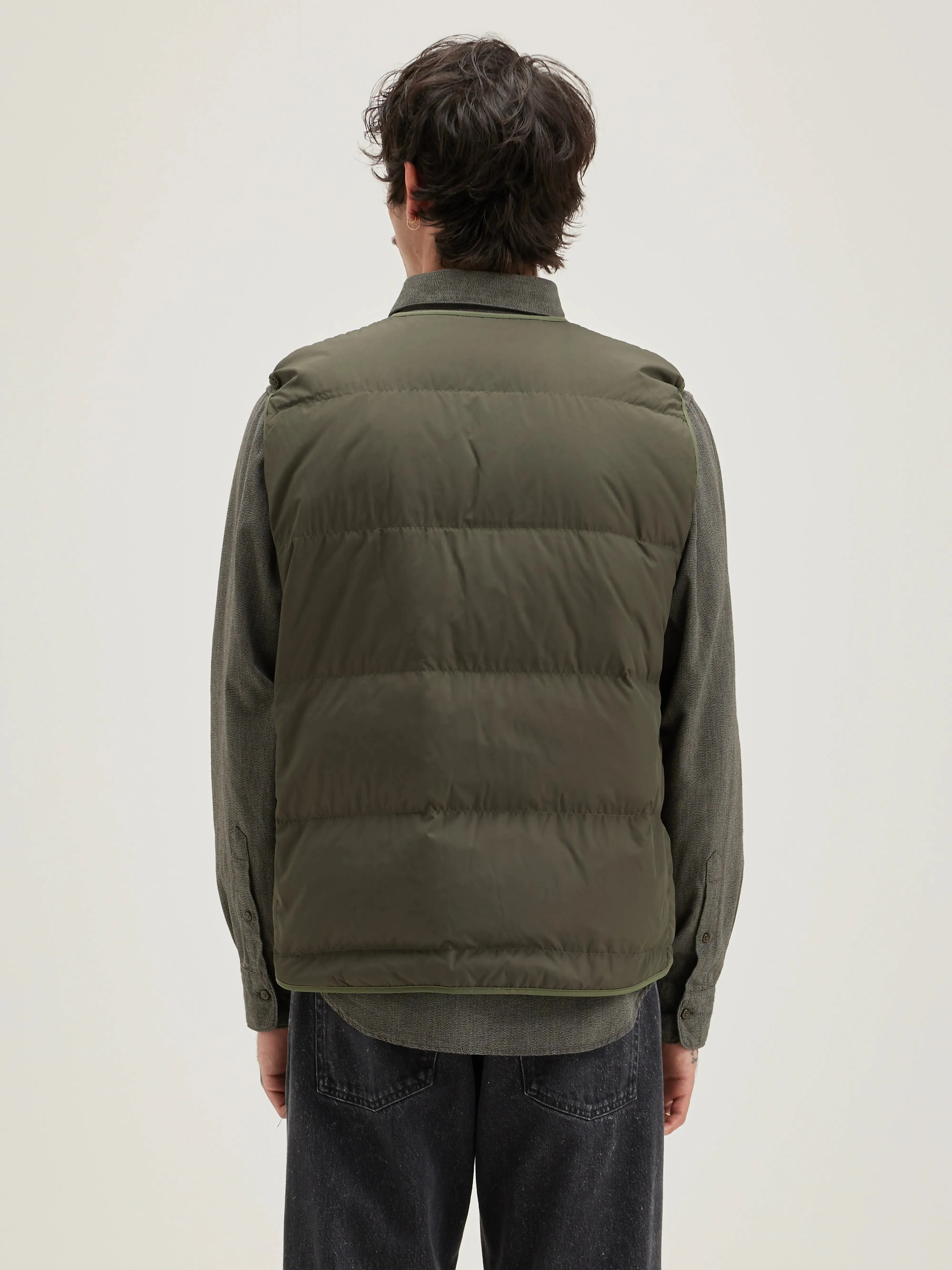 Eco Friendly hoch bodywarmer jacket (241 / M / DARK OLIVE)