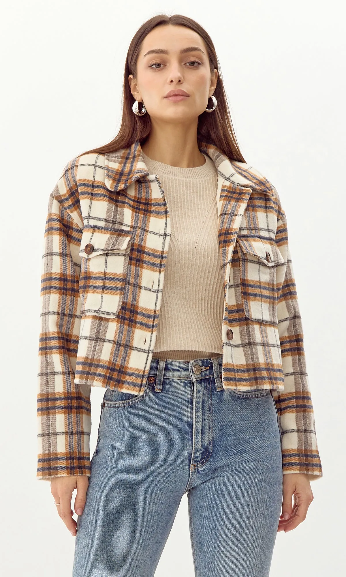 Edge Ready Roula Plaid Short Shacket