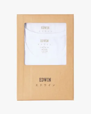 Edwin Double Pack S/S Tees - White | Edwin T Shirts | JEANSTORE