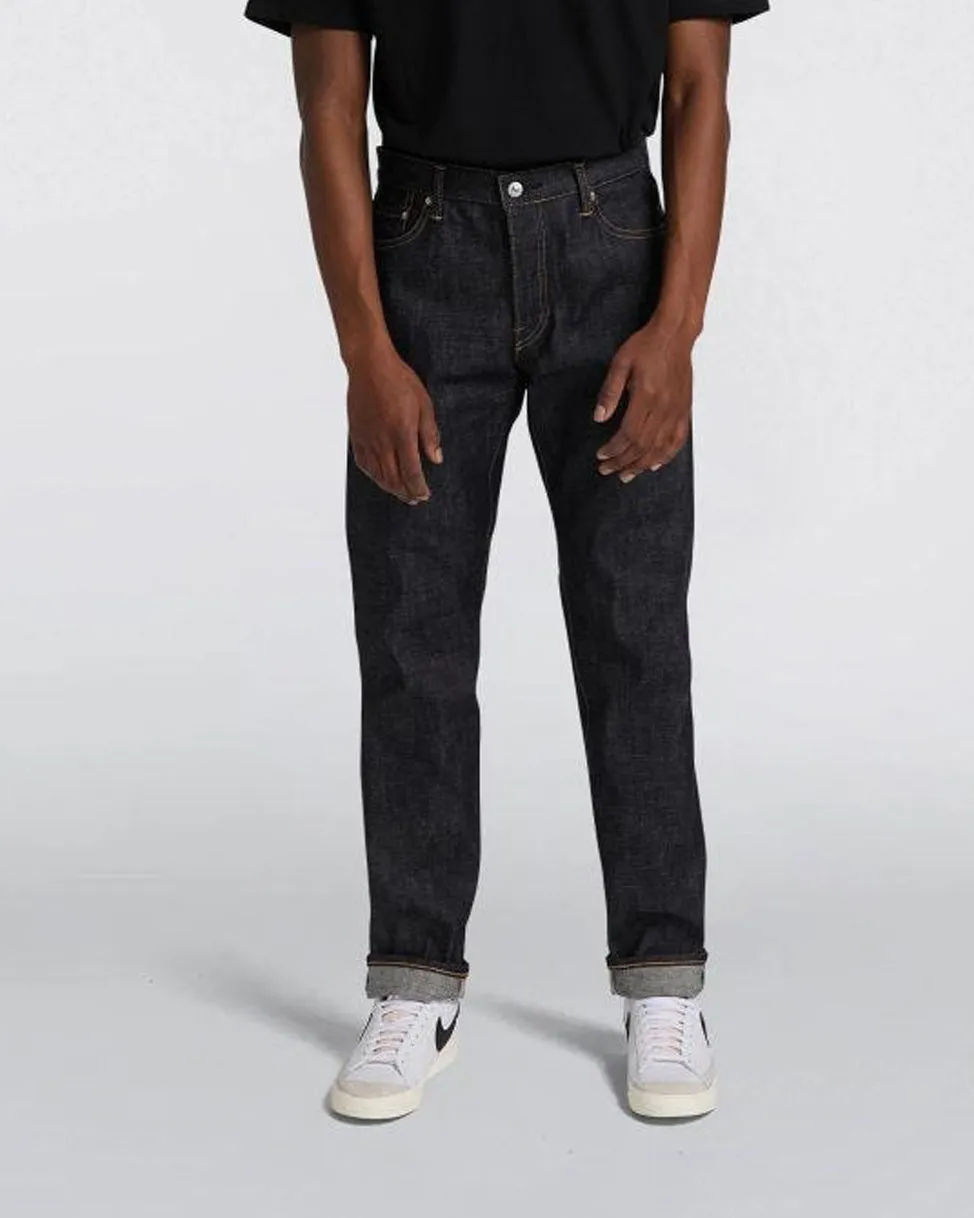 Edwin Made In Japan Regular Tapered Mens Jeans - 13.5oz Kaihara Dark Pure Indigo Rainbow Selvage Denim / Blue Unwashed | Edwin Jeans | JEANSTORE