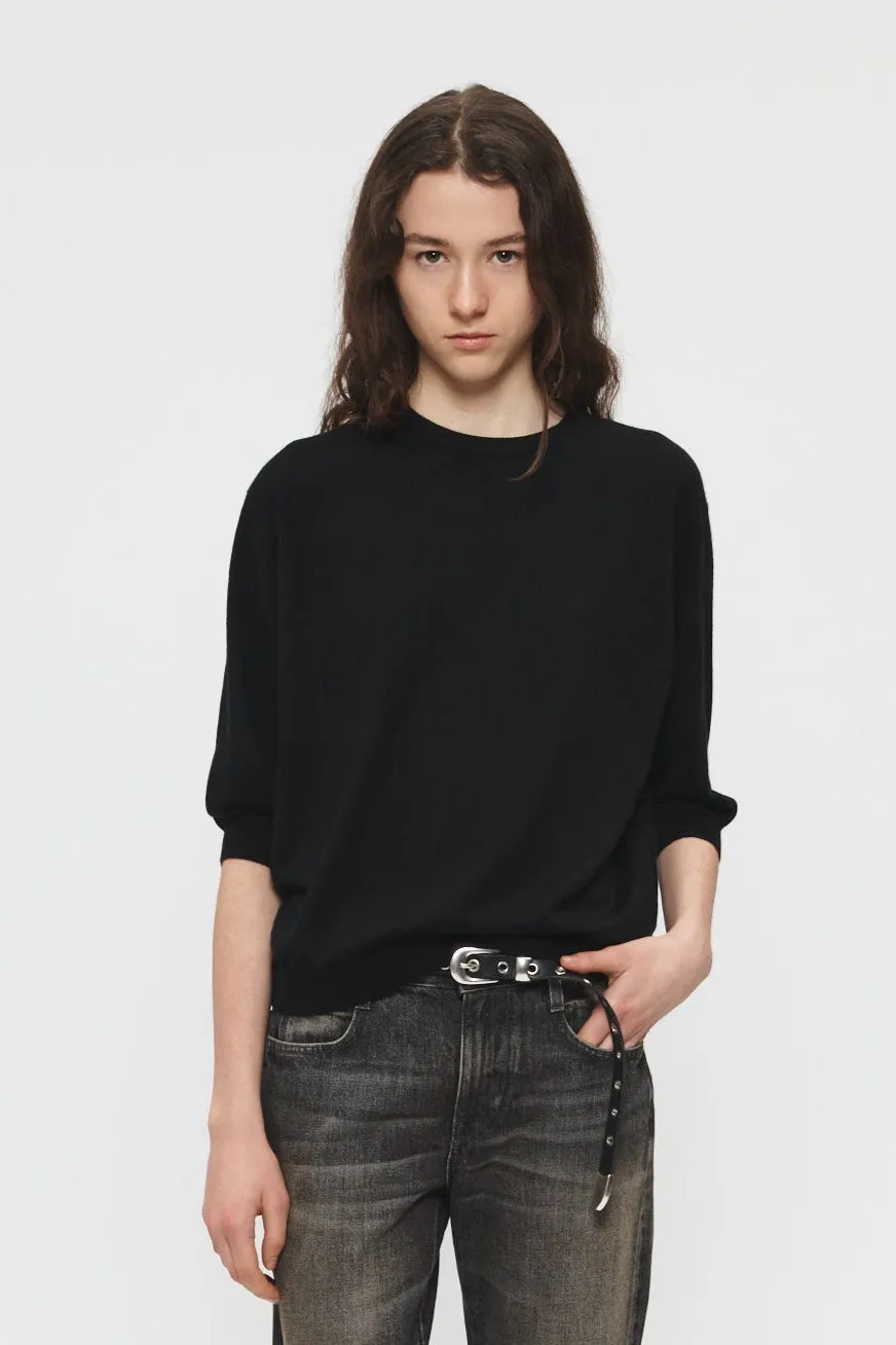 Elbow Black Crew Knit Urban Core