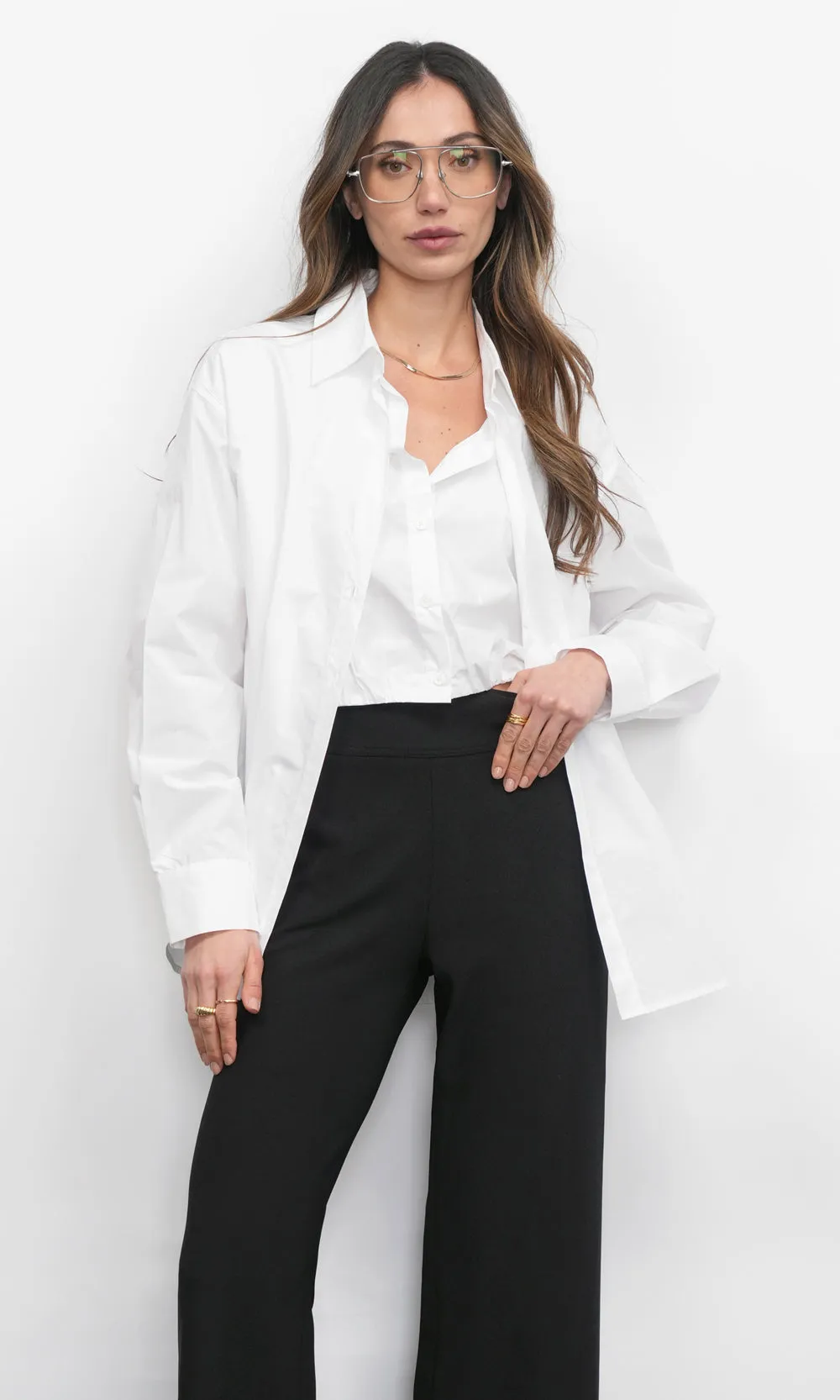 Eleanor Twofer Oversized Shirt