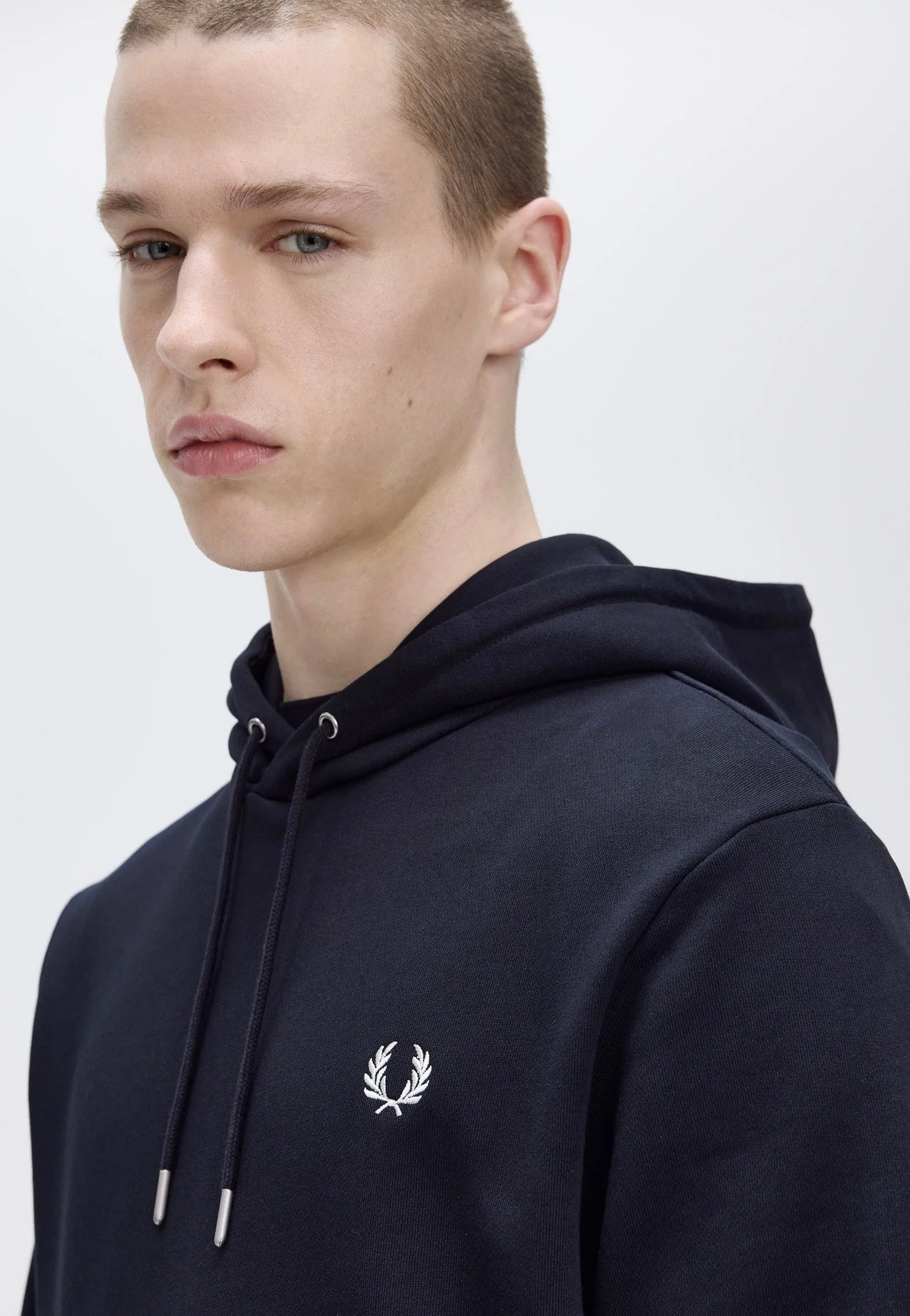 Elegant Appearance Fred Perry - Tipped Hooded Navy - Hoodie