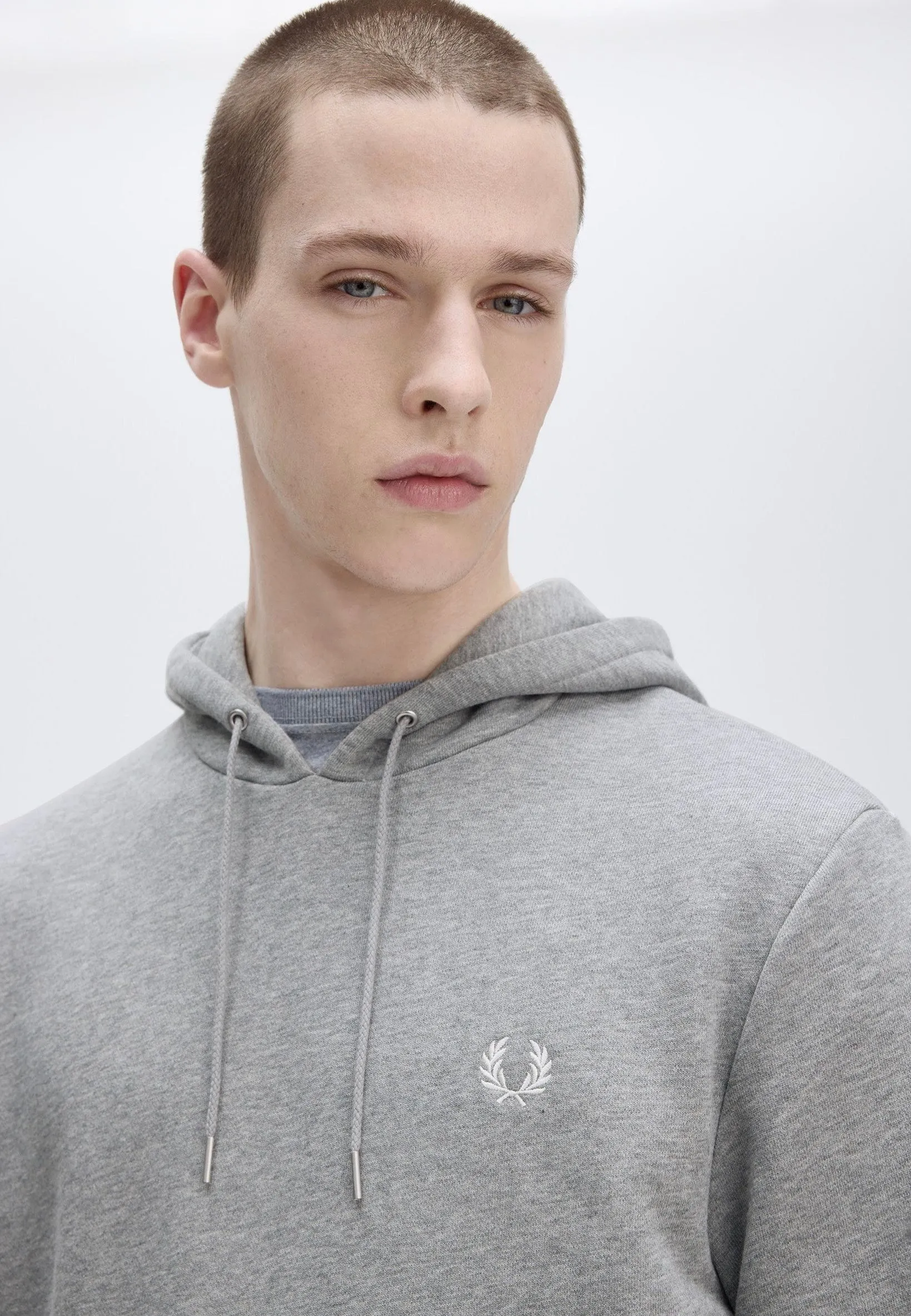Elegant Appearance Fred Perry - Tipped Hooded Steel Marl - Hoodie