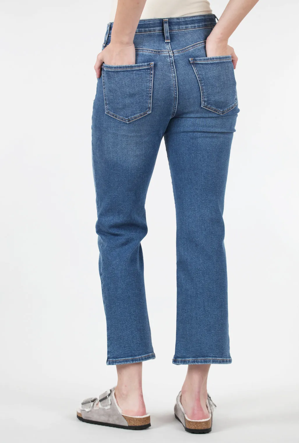 elegant design Phoebe Button Bootcut, Fountain Blue