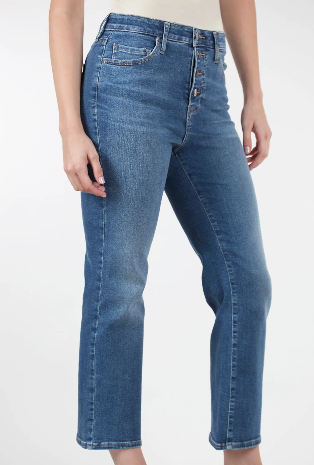 elegant design Phoebe Button Bootcut, Fountain Blue