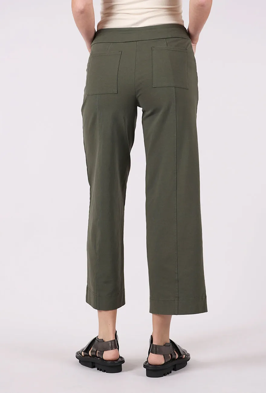 Elegant Fit Stonewash Angle Pocket Flood, Forest