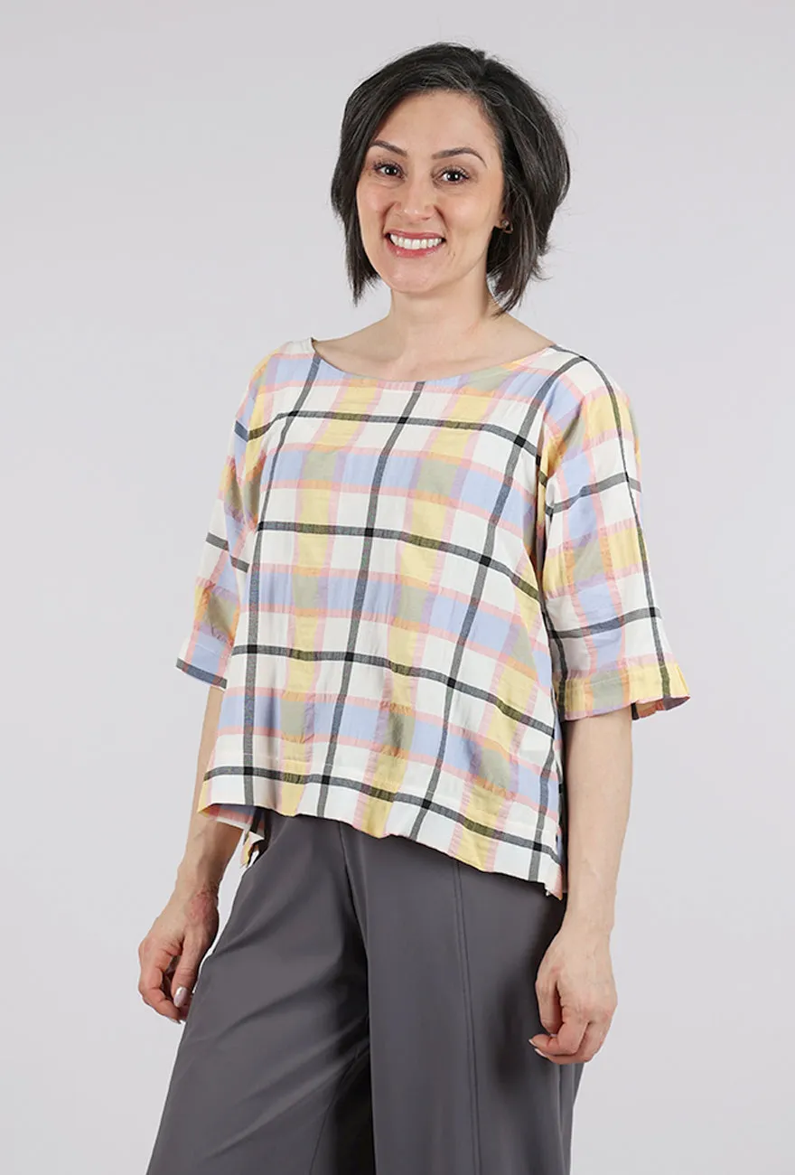 Elegant Simplicity Parfait Plaid Durango Top, Pink
