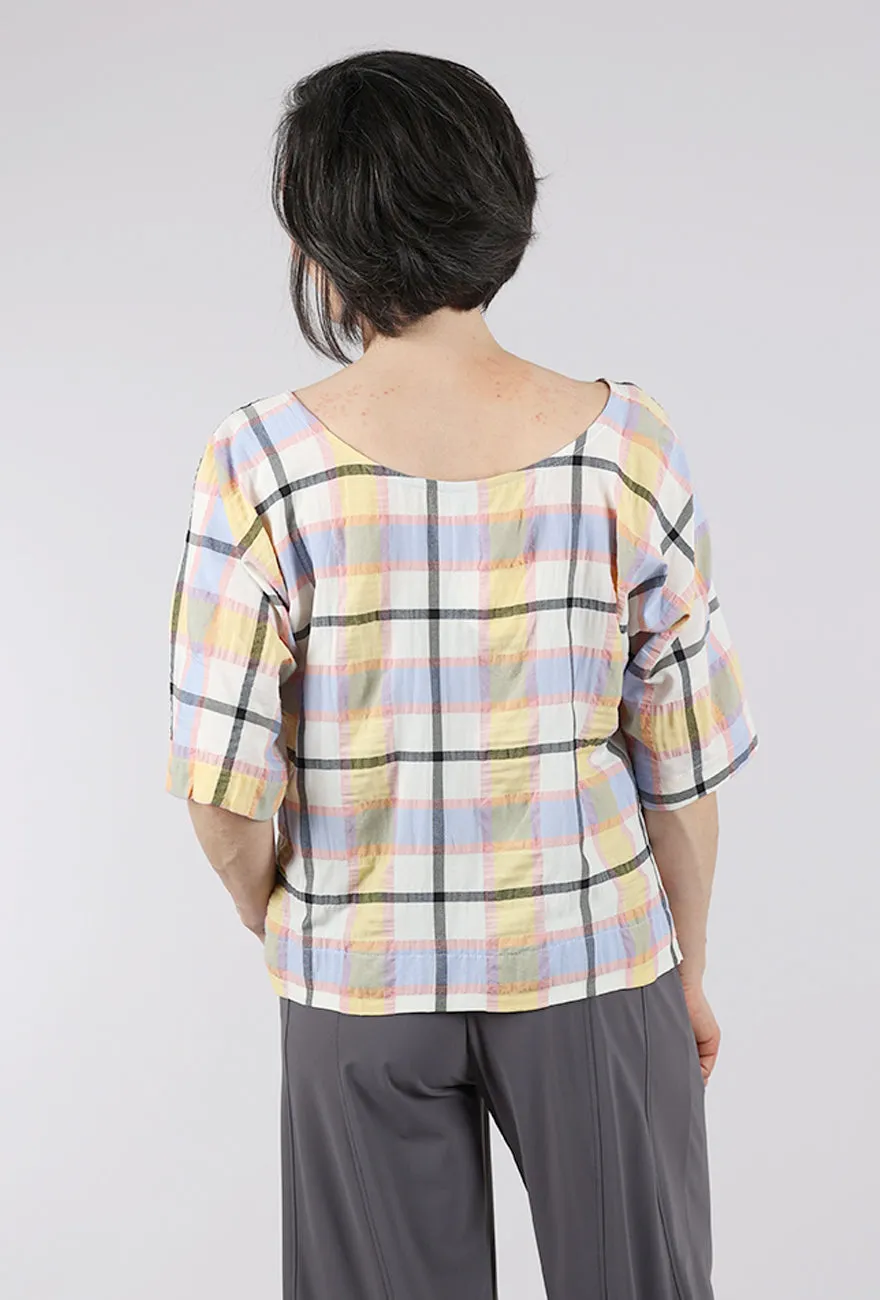Elegant Simplicity Parfait Plaid Durango Top, Pink