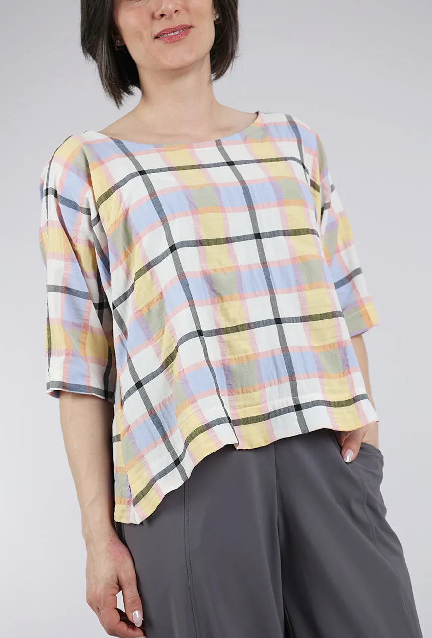 Elegant Simplicity Parfait Plaid Durango Top, Pink