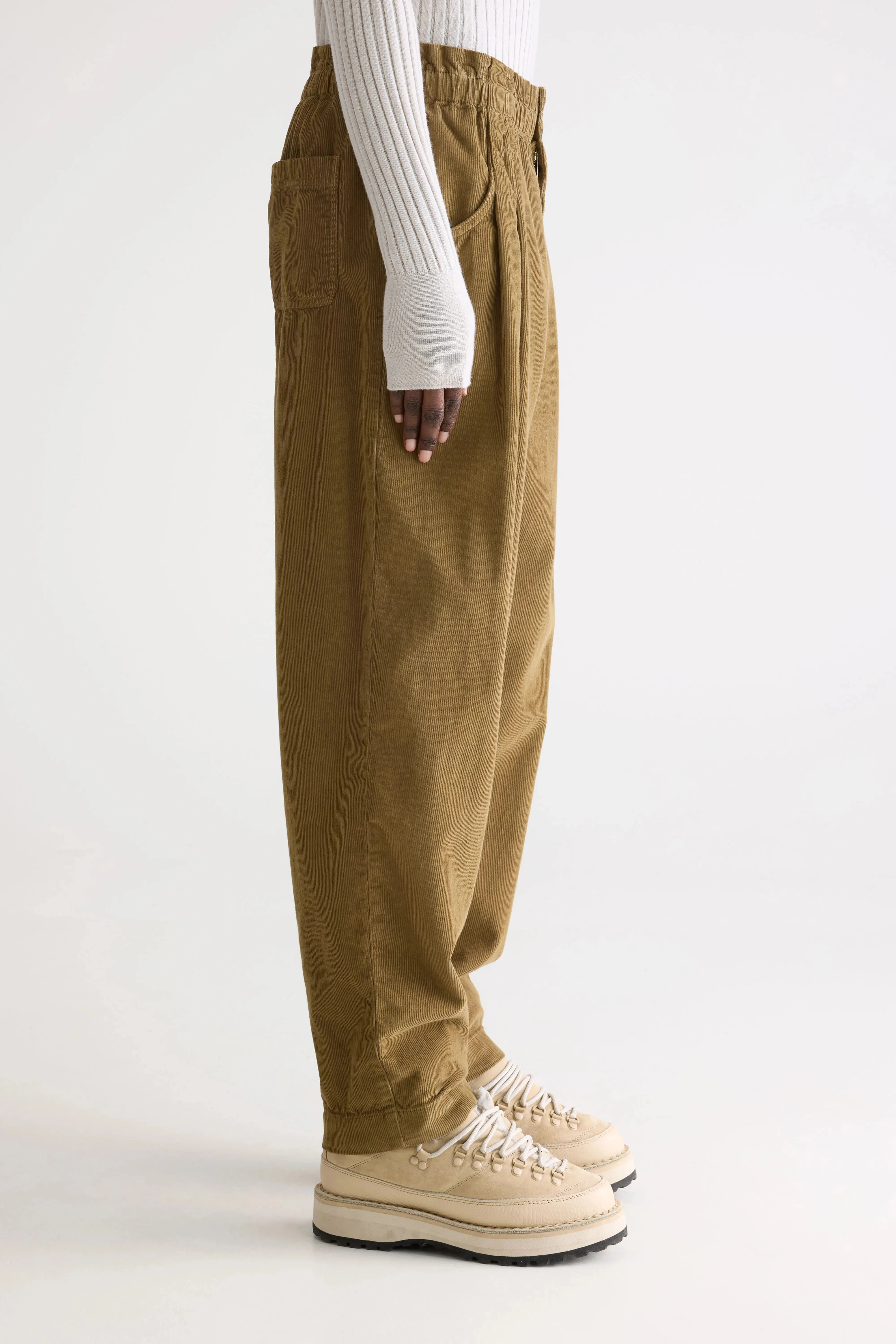 Elegant Waist Winona paperbag trousers (252 / W / TABAC)