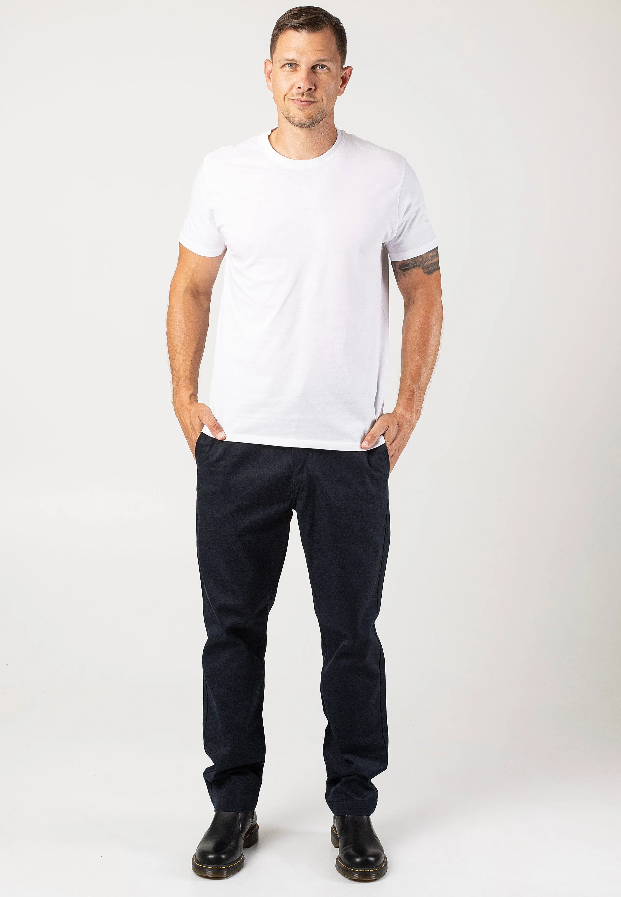 Elegant Waistband Carhartt WIP - Master Rinsed Dark Navy - Pants