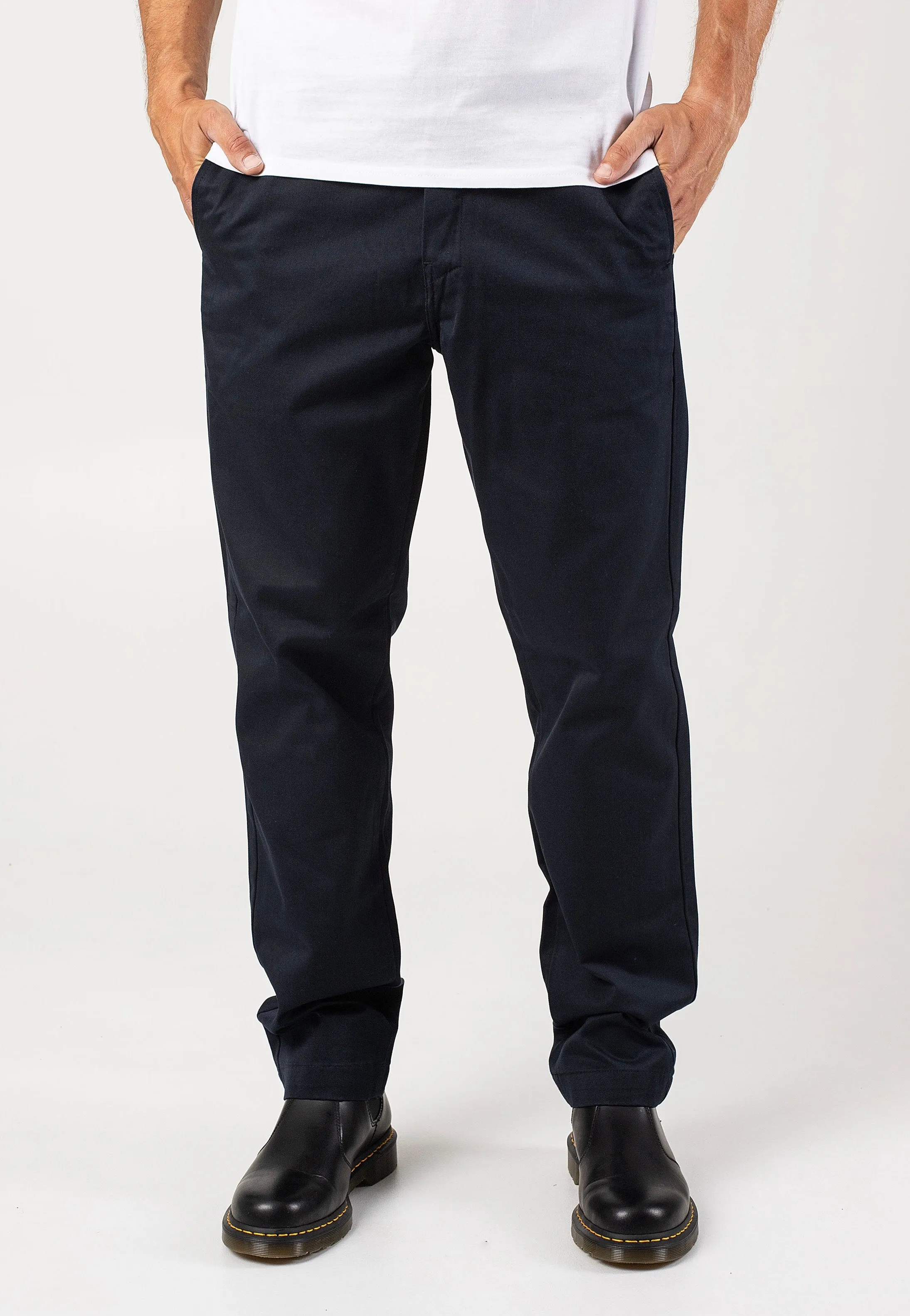 Elegant Waistband Carhartt WIP - Master Rinsed Dark Navy - Pants