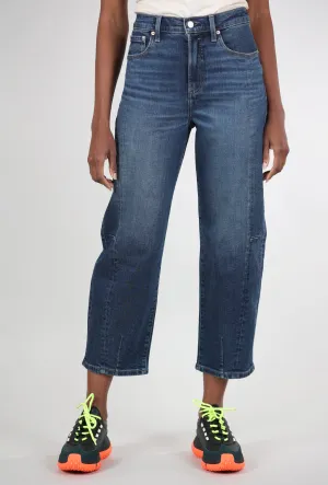 Core Movement Eli High-Rise Arched-Leg Denim, Mixer Blue