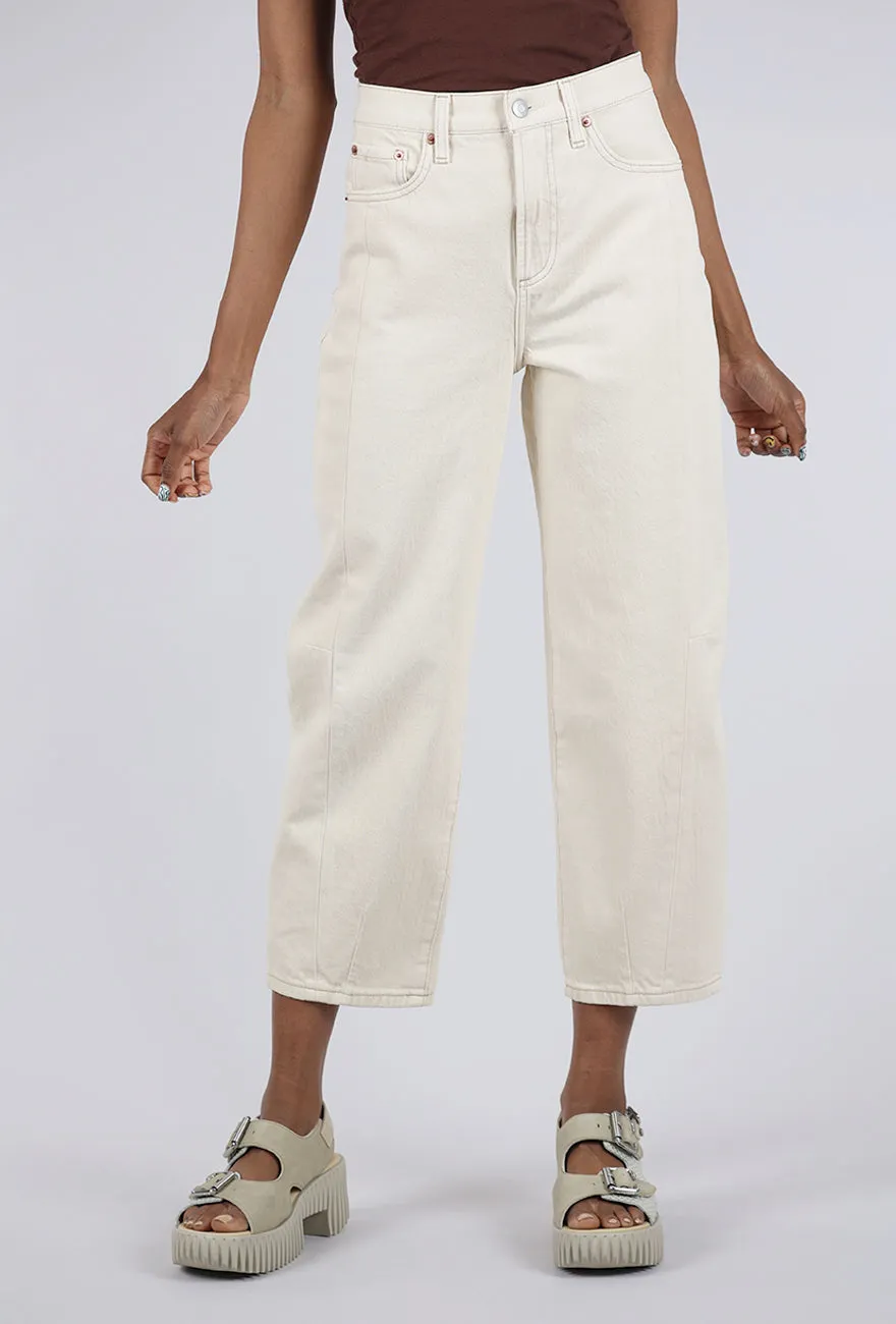 Eli High Rise Arched Leg, Ecru Breathable Fit