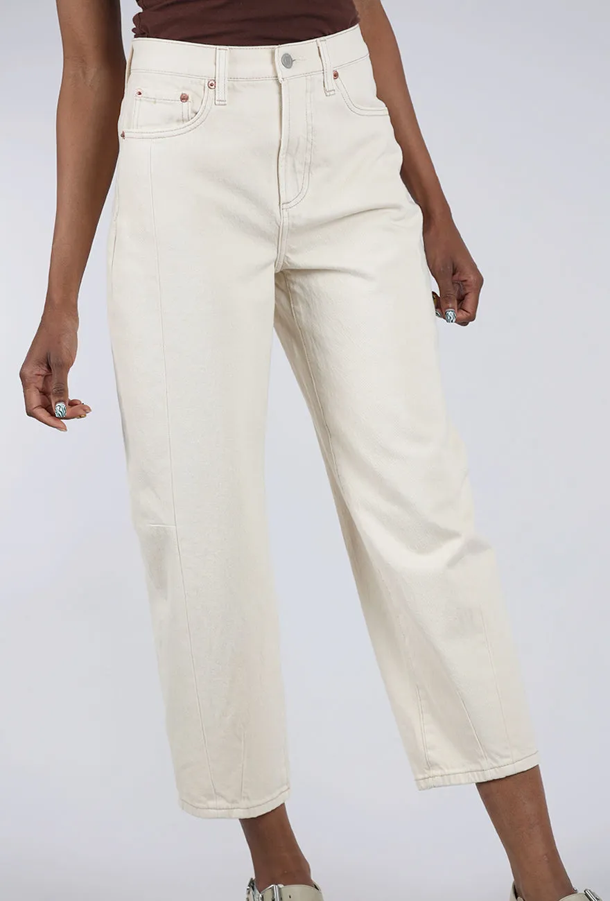 Eli High Rise Arched Leg, Ecru Breathable Fit