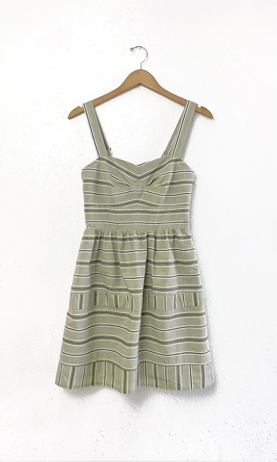 Elia Stripe Cotton Mini Dress Layer Friendly