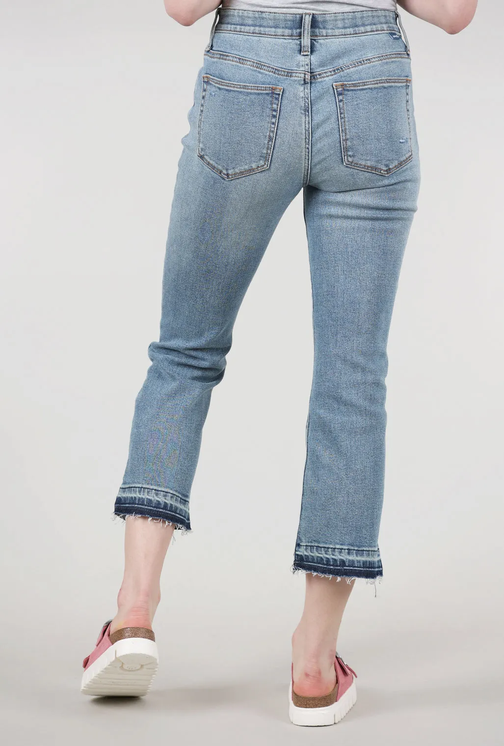 Eloise Bootcut Denim, Blue Dust Breathable Waist