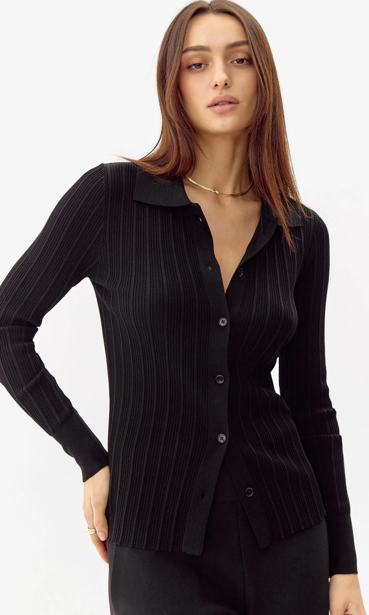Elton Rib Knit Polo Shirt Refreshing Styles