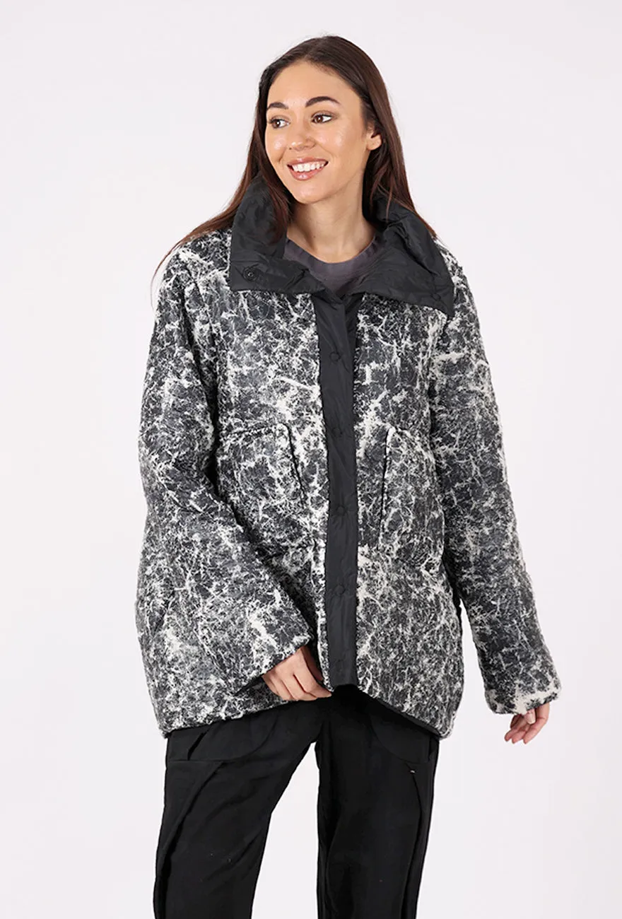 Cold Resist Daily Look Elva Puffer Jacket, Ecru/Black