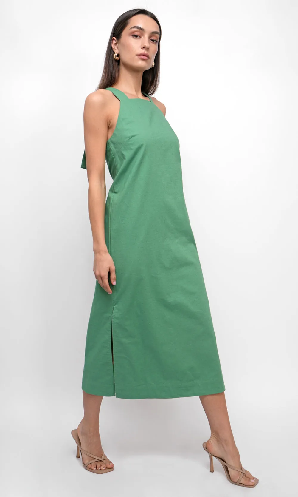 Embellished Clothing Lizette Apron Cotton Midi Dress