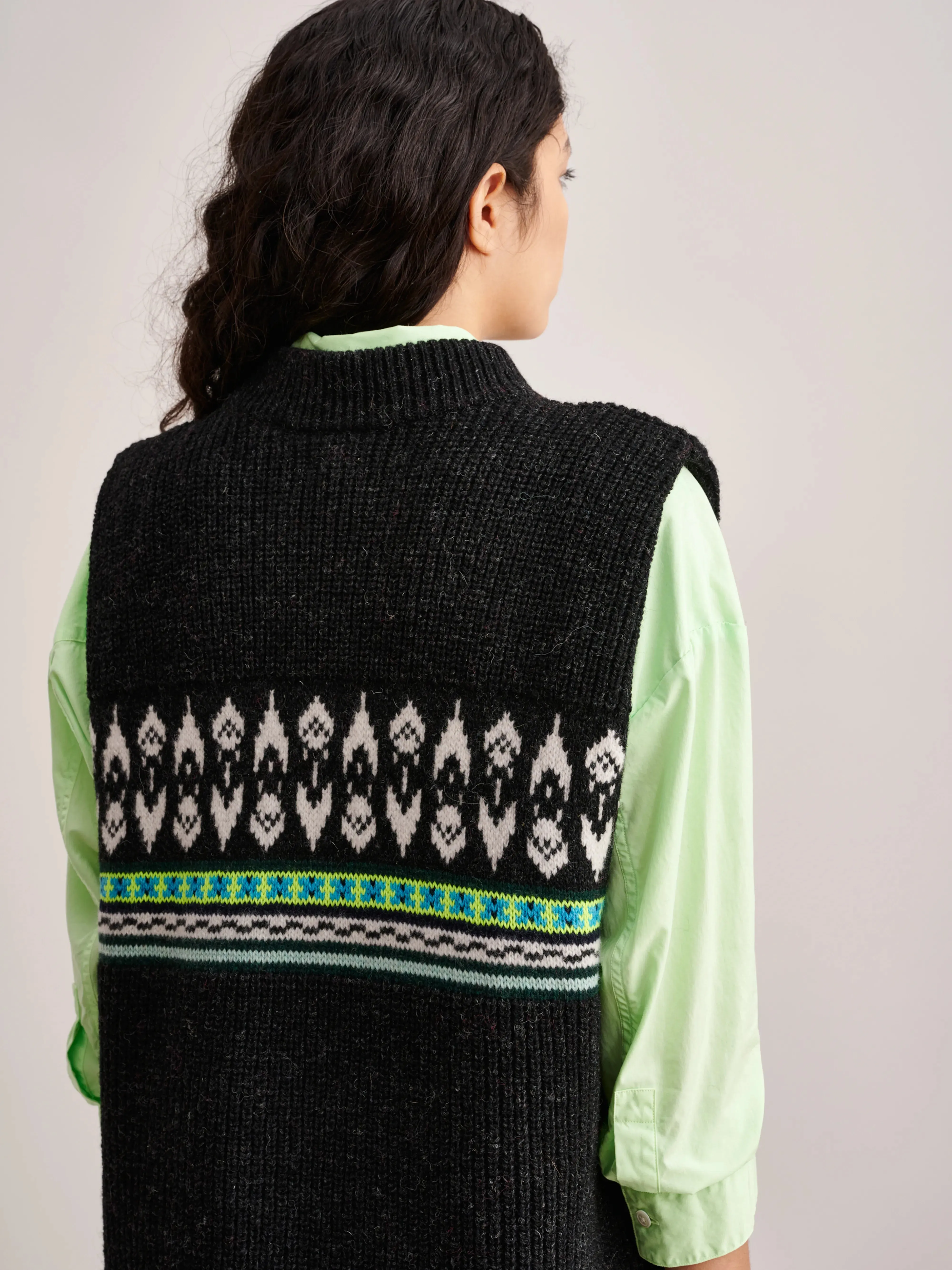 Embroidered Outfit Aiqe Dress (232 / W / BLACK)