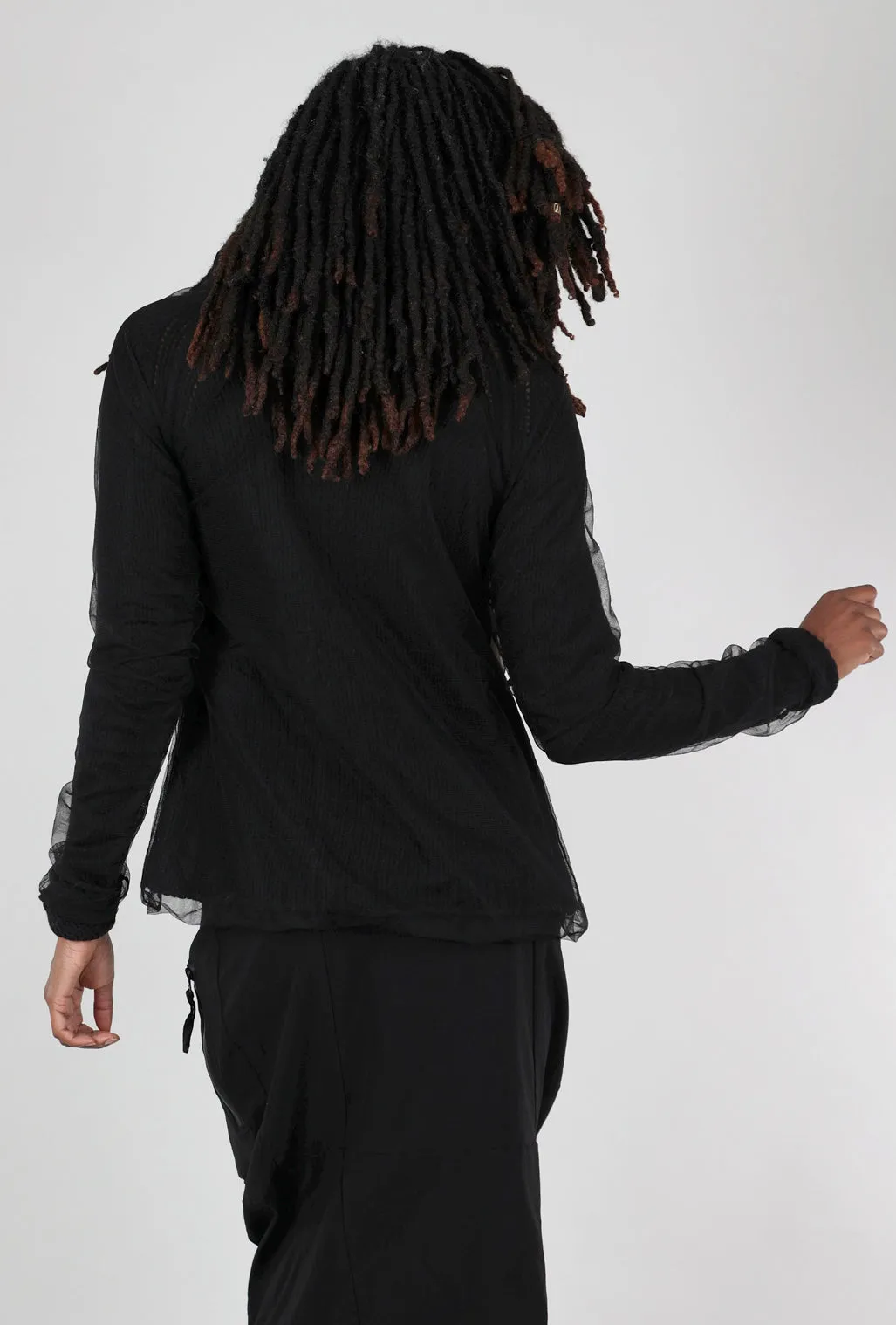Erte Jacquard Jacket, Black hypoallergenic