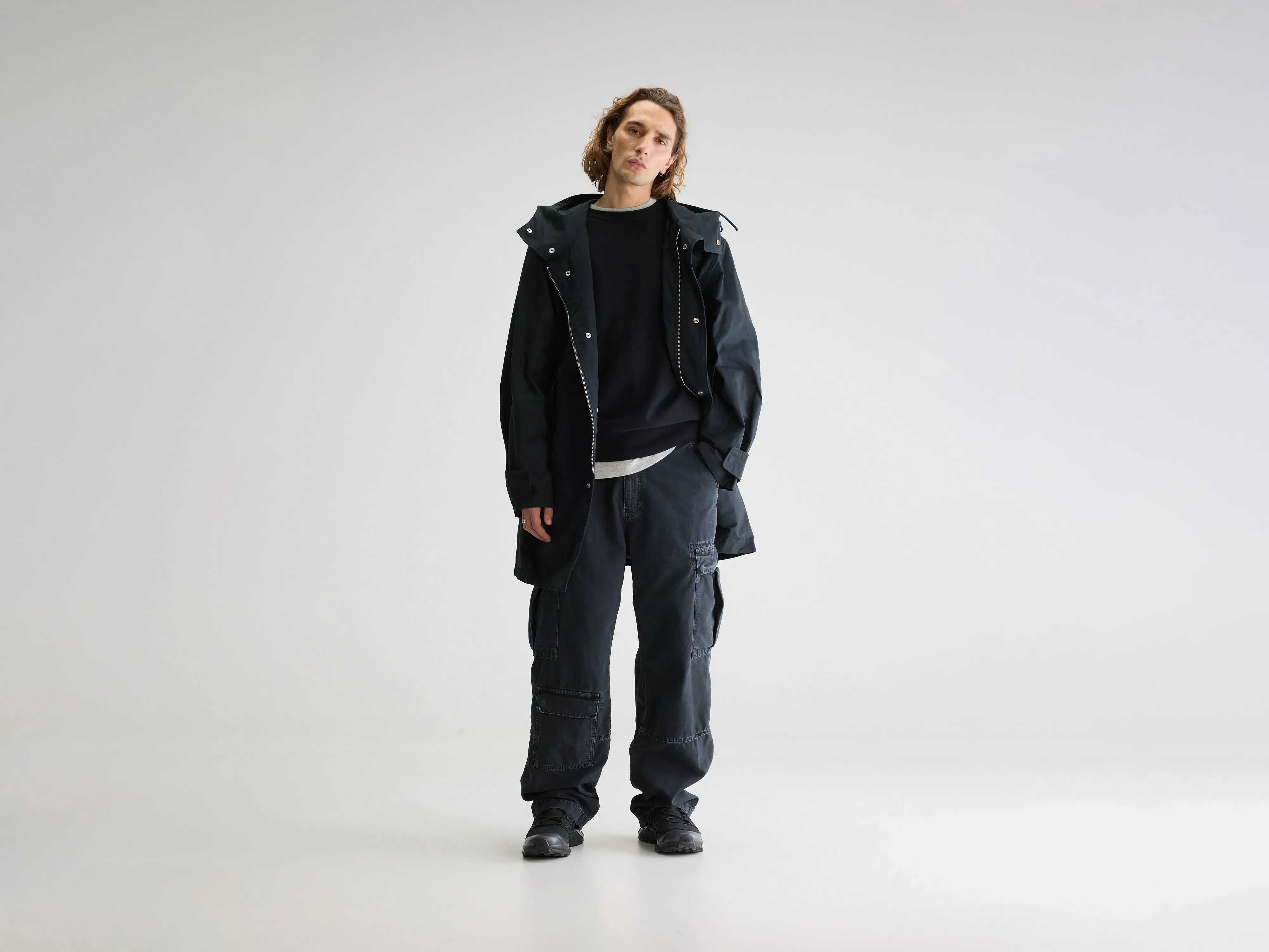 Hansom hooded parka (251 / M / AMERICA) Subtle Color Tone Solid Color
