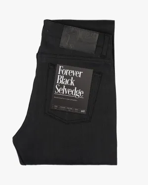 Naked & Famous Denim Weird Guy Regular Tapered Mens Jeans - Forever Black Selvedge | Naked & Famous Denim Jeans | JEANSTORE