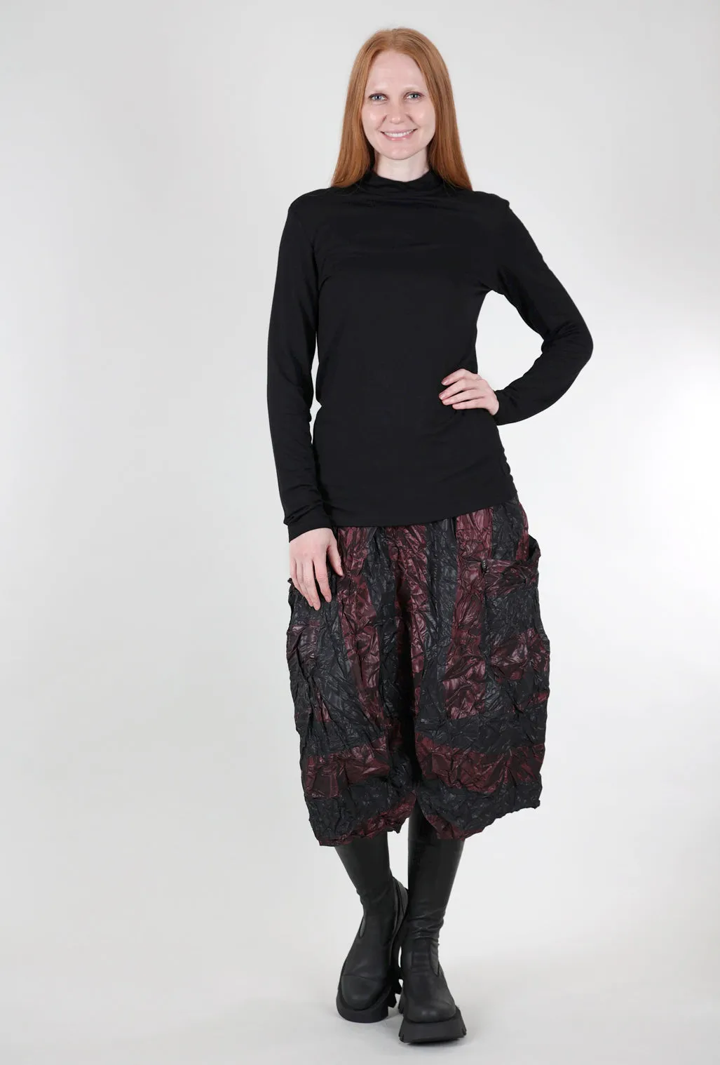 Essential Jersey Mock Neck, Black Simple Elegance