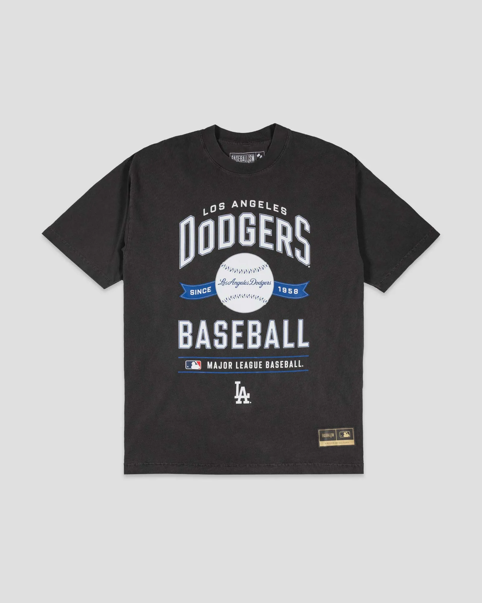 Established Relaxed Fit T-Shirt (Black) - Los Angeles Dodgers Fashionable Trendy Fashion