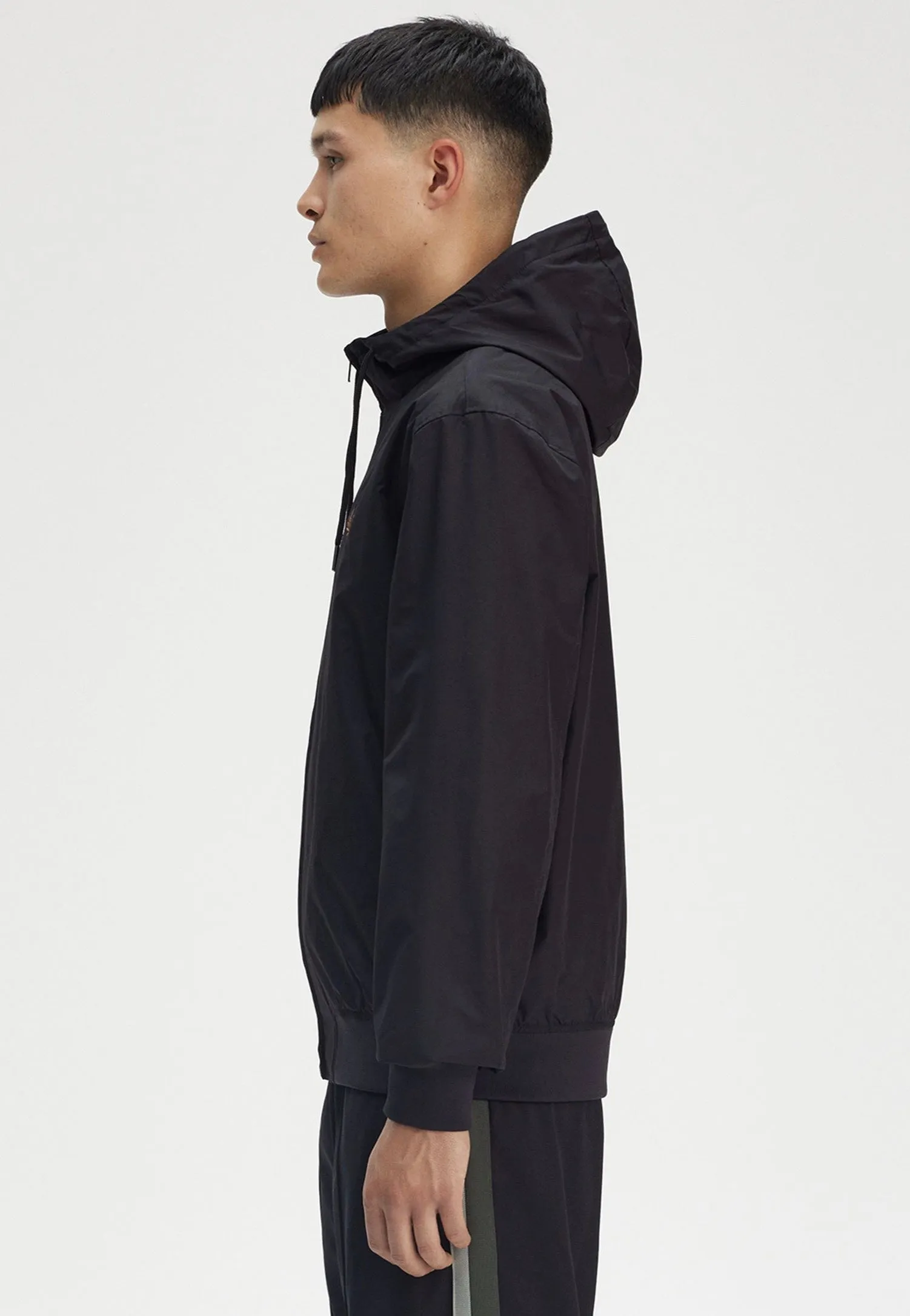 ethical fashion Fred Perry - The Hooded Brentham Black - Jacket