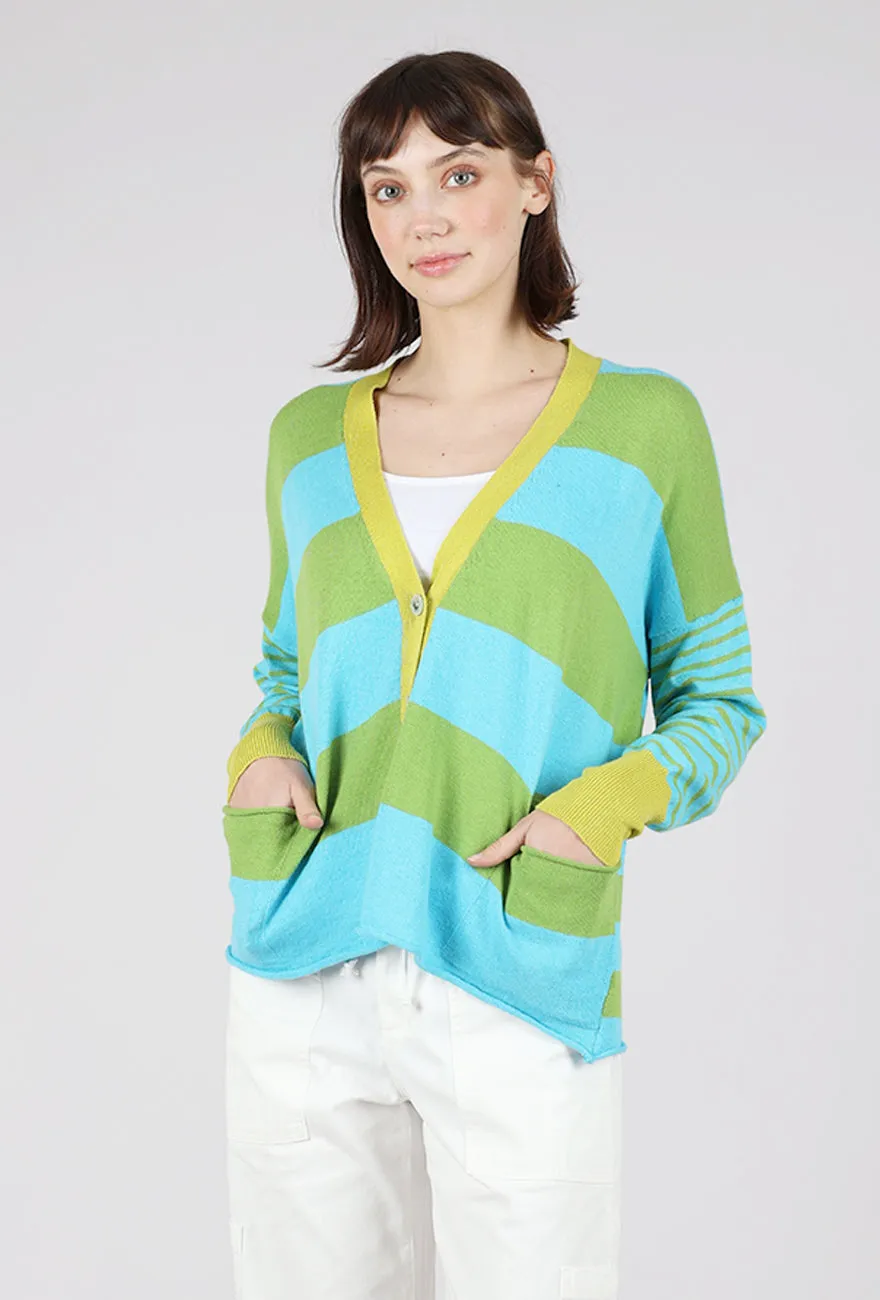 Frankie Sweater, Turquoise/Green Winter essential sweater