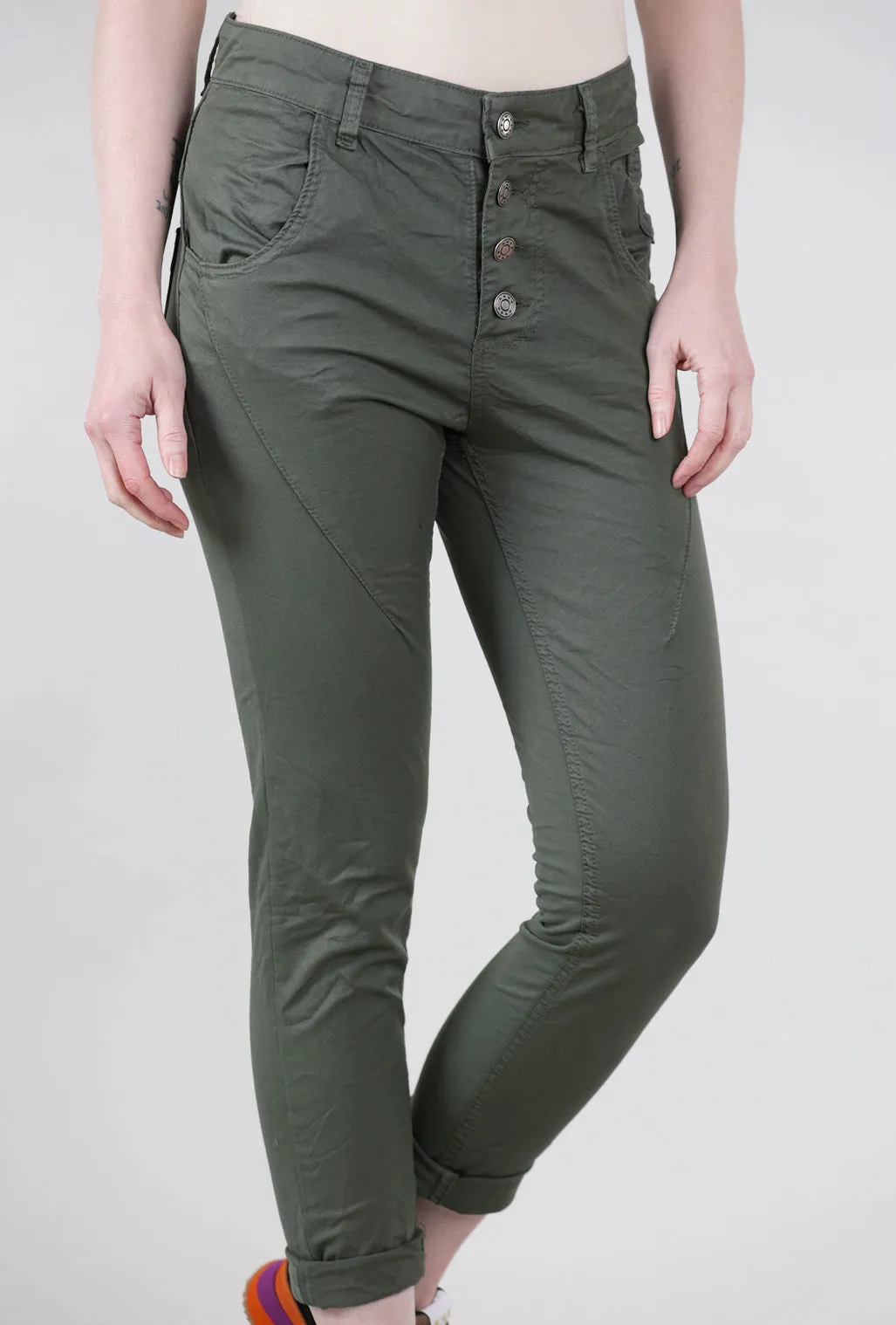 Everyday Comfort Four-Button F/W Signature Pant, Olive
