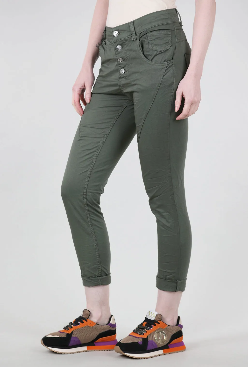 Everyday Comfort Four-Button F/W Signature Pant, Olive