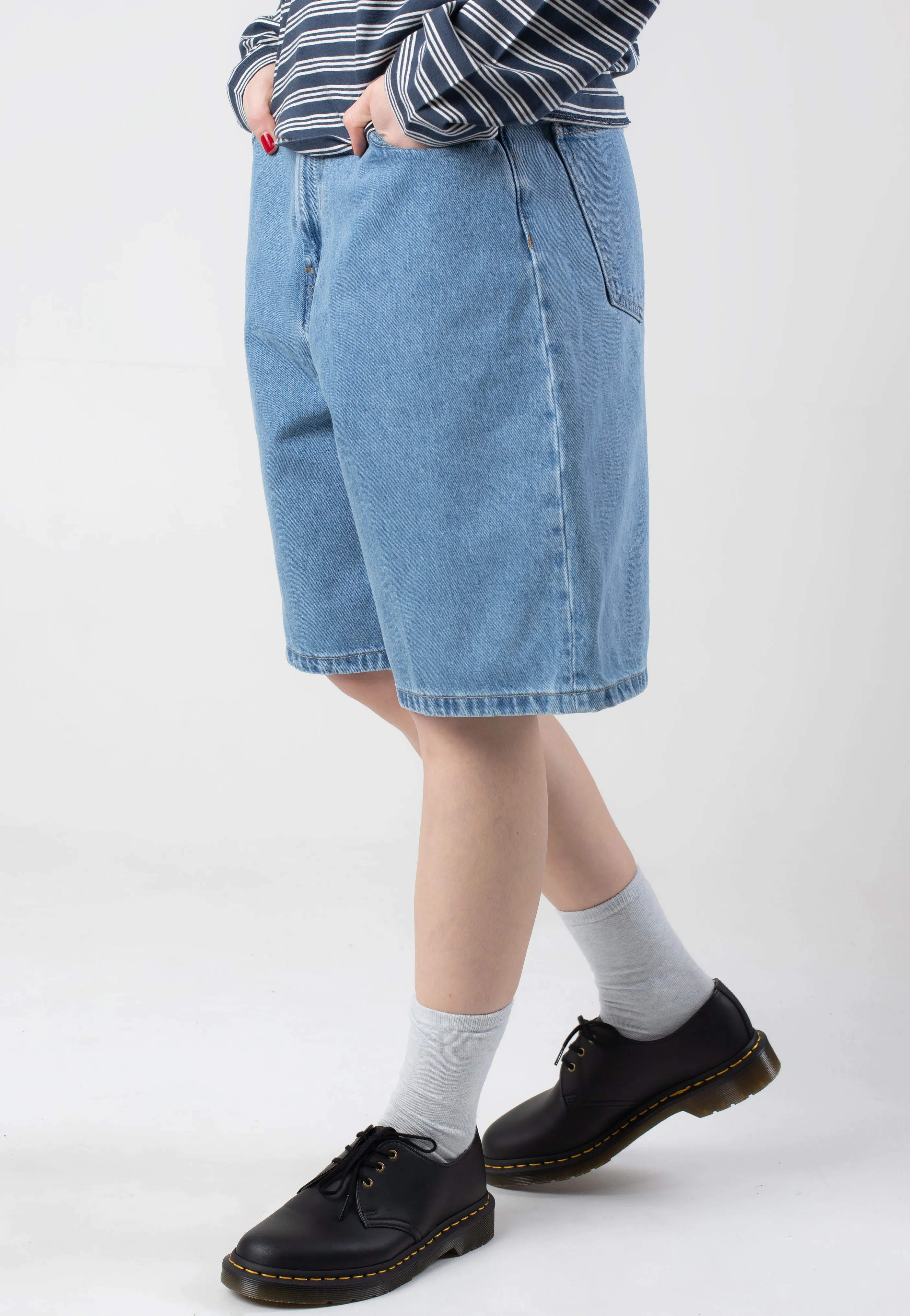 Everyday Easy Carhartt WIP - W' Brandon Stone Bleached Blue - Shorts