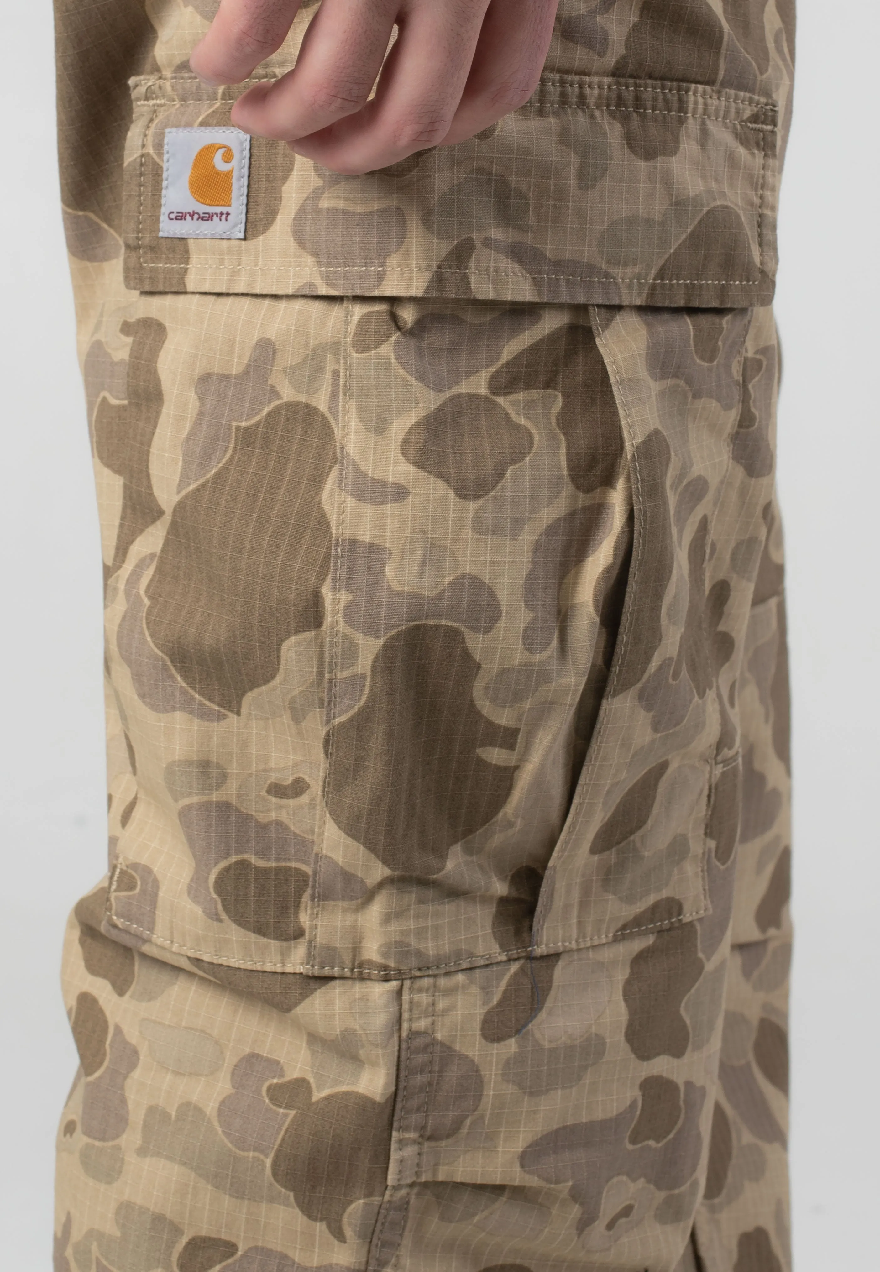Everyday Essentials Carhartt WIP - Regular Cargo Rinsed Camo Duck/Desert - Pants