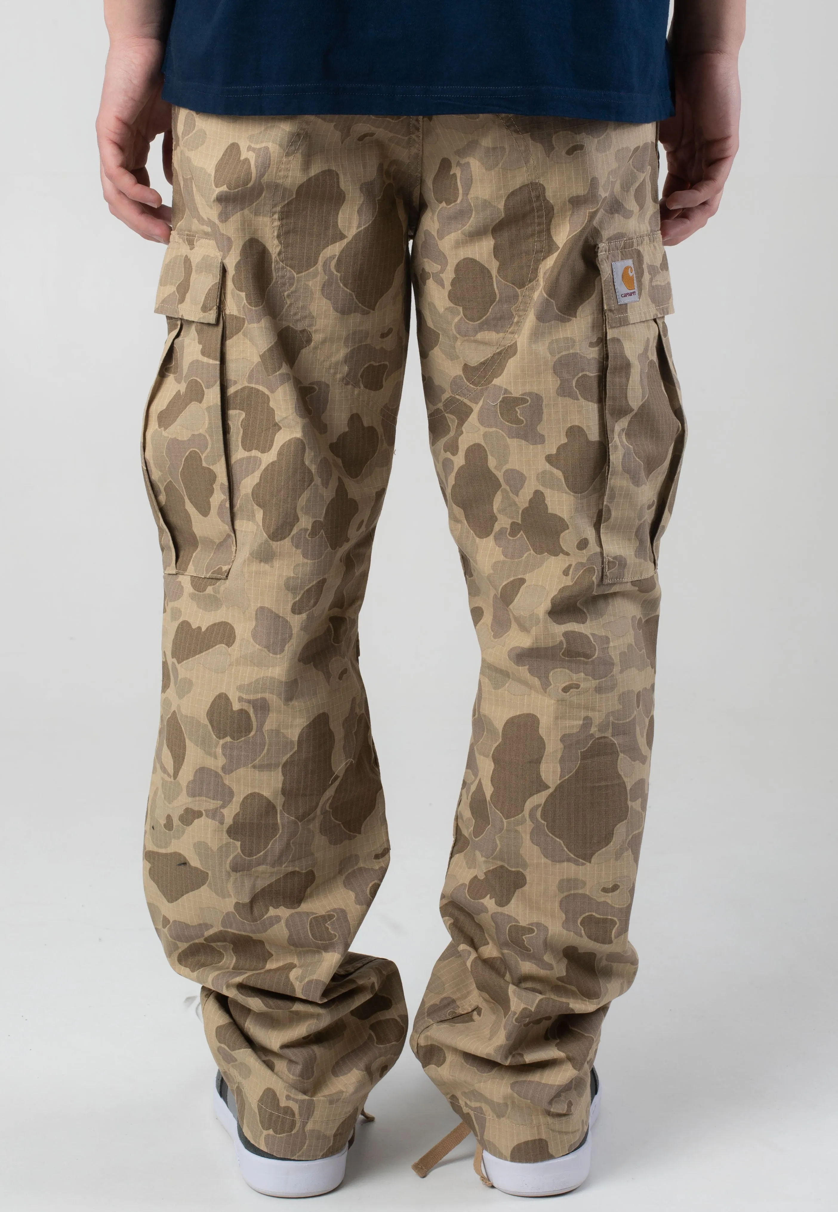 Everyday Essentials Carhartt WIP - Regular Cargo Rinsed Camo Duck/Desert - Pants