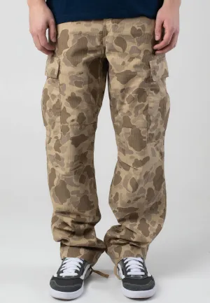 Dynamic Fit Carhartt WIP - Regular Cargo Rinsed Camo Duck/Desert - Pants