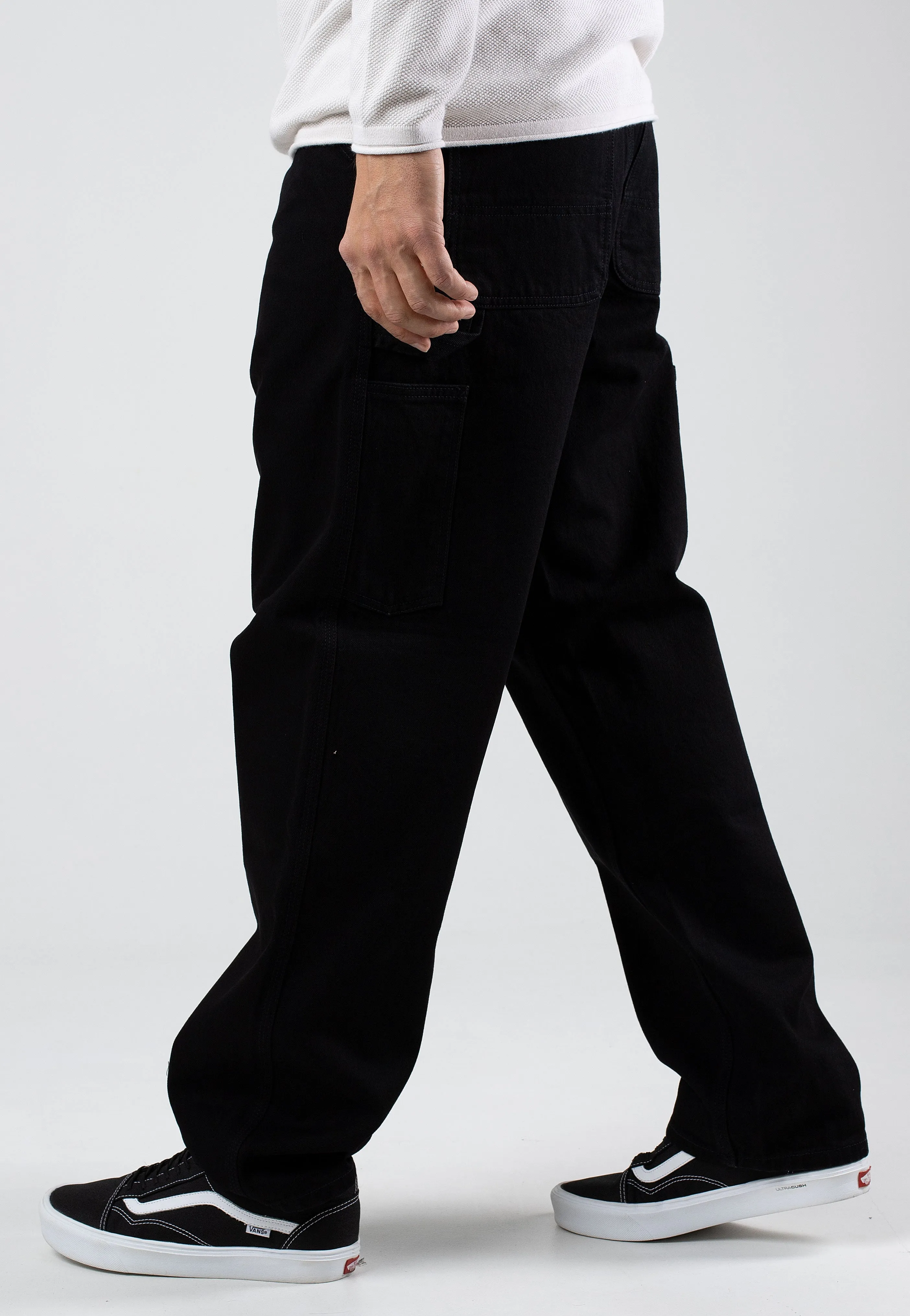 Everyday Twist Carhartt WIP - Single Knee Rinsed Black - Jeans