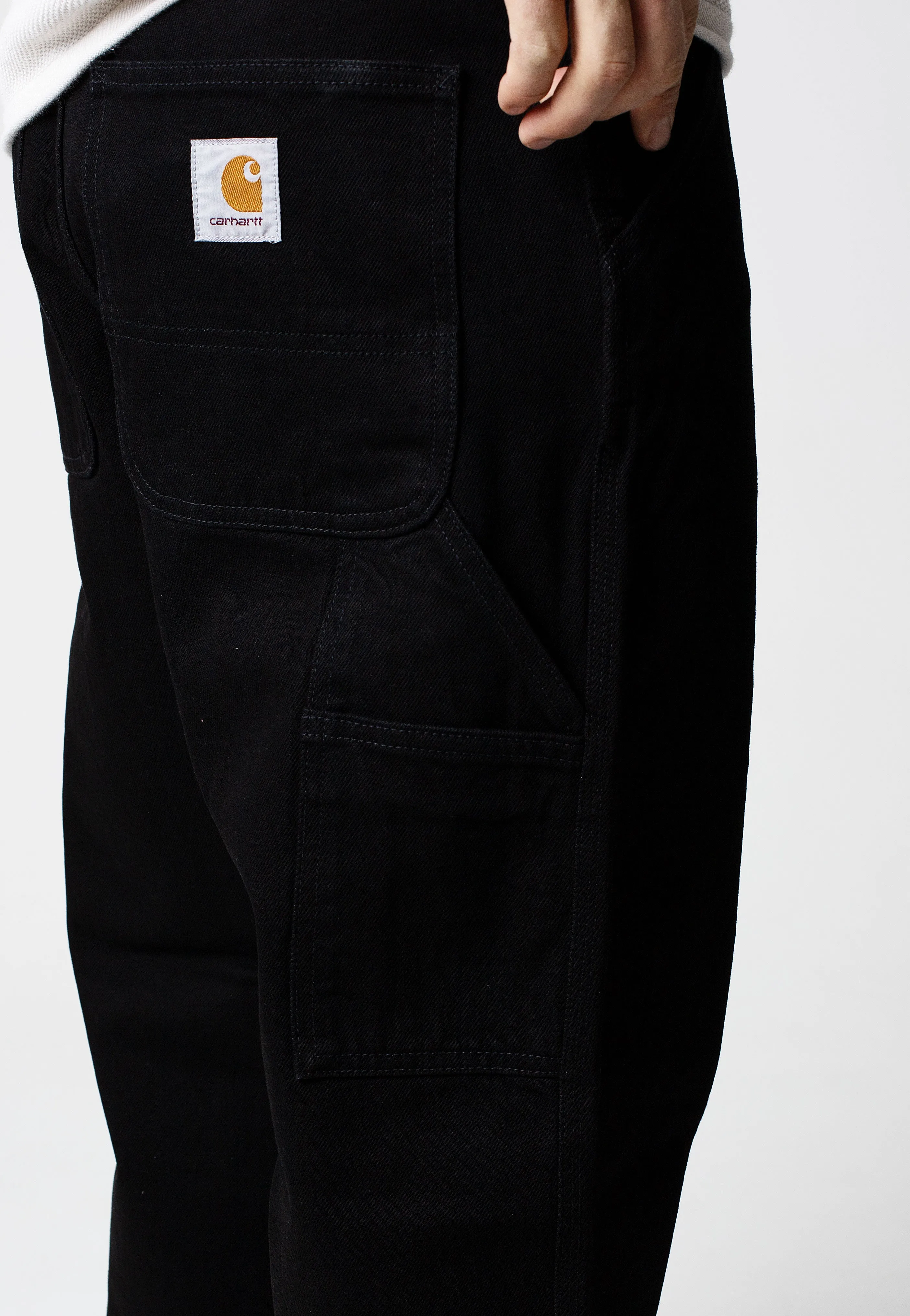 Everyday Twist Carhartt WIP - Single Knee Rinsed Black - Jeans